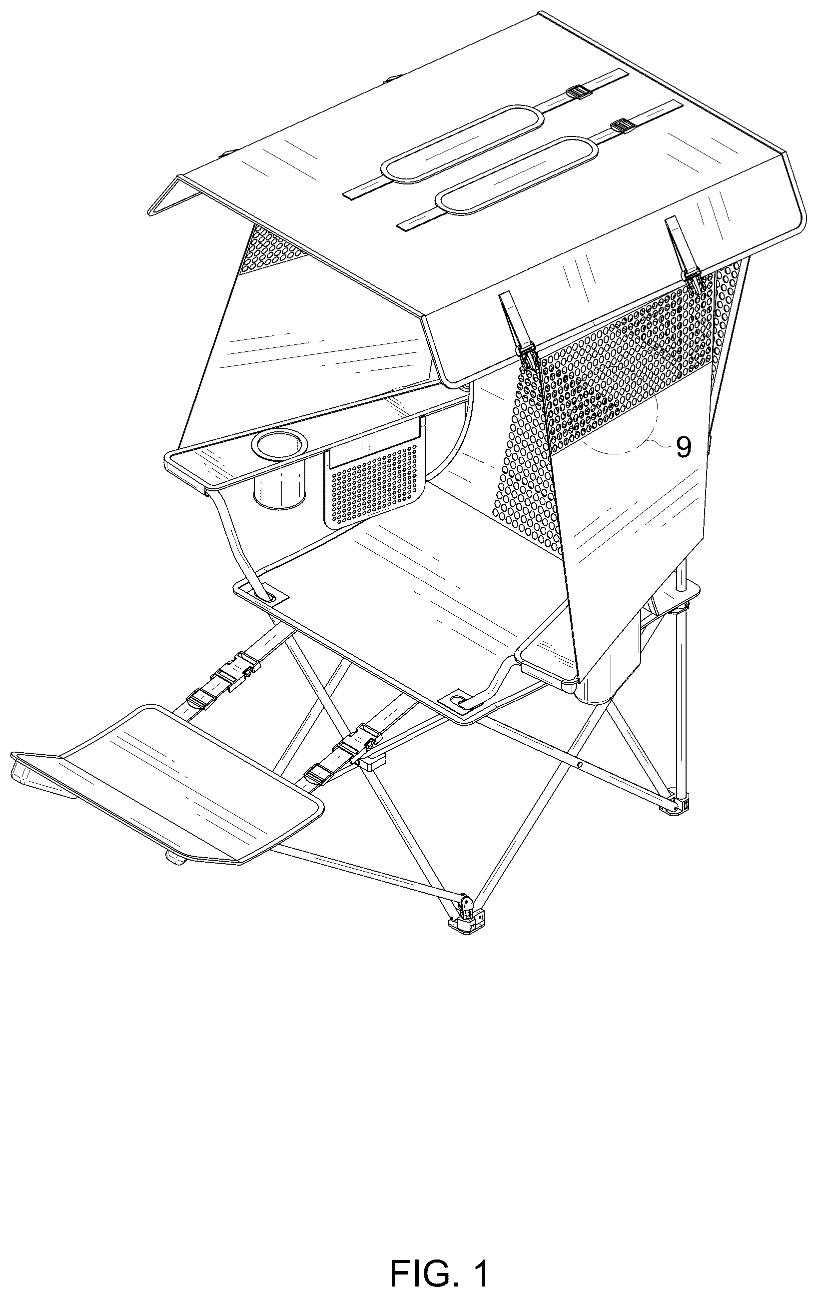 Patent USD1123418 — Camping chair — Figure 1
