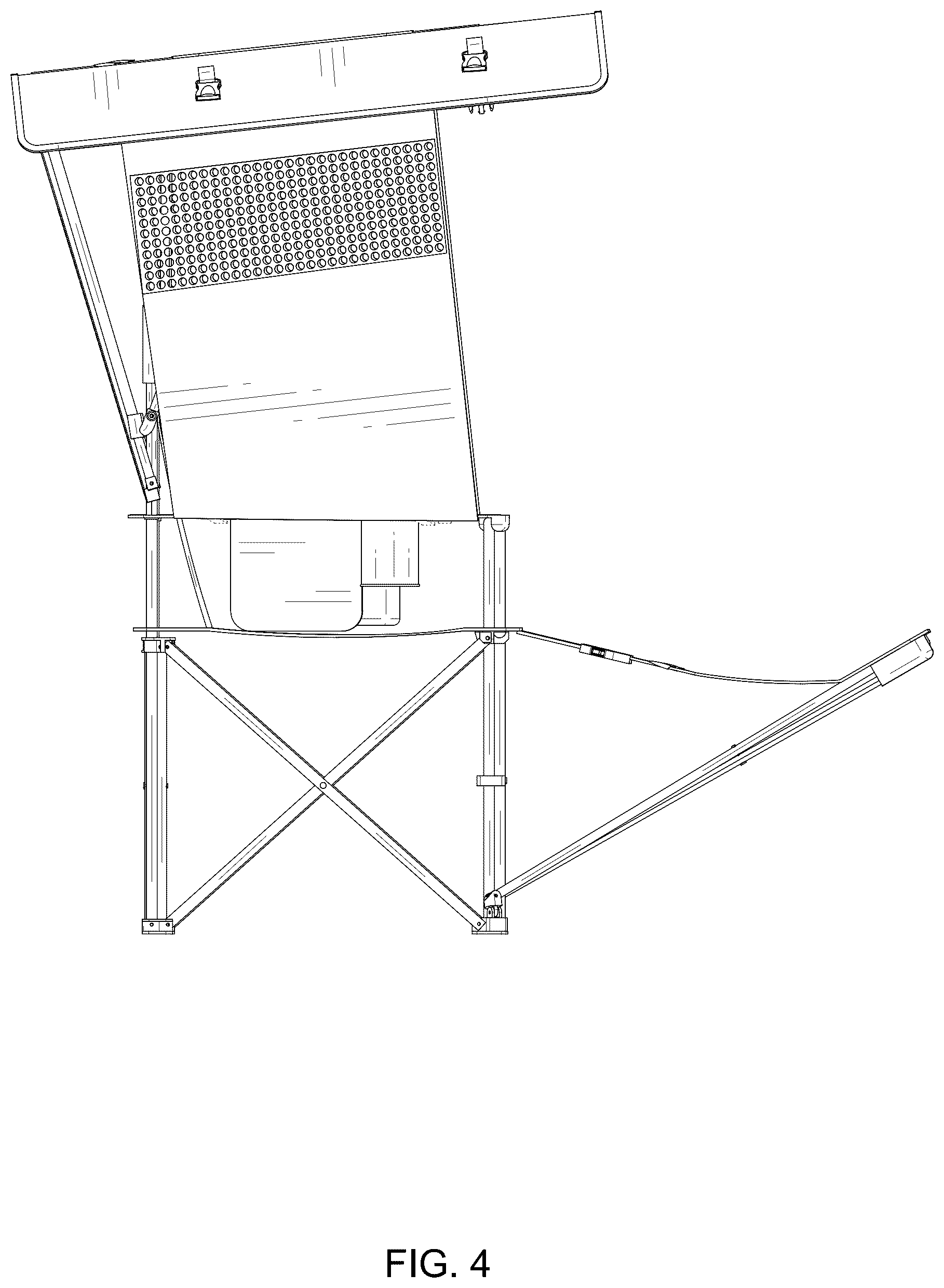 Patent USD1123418 Figure 4 – Camping chair