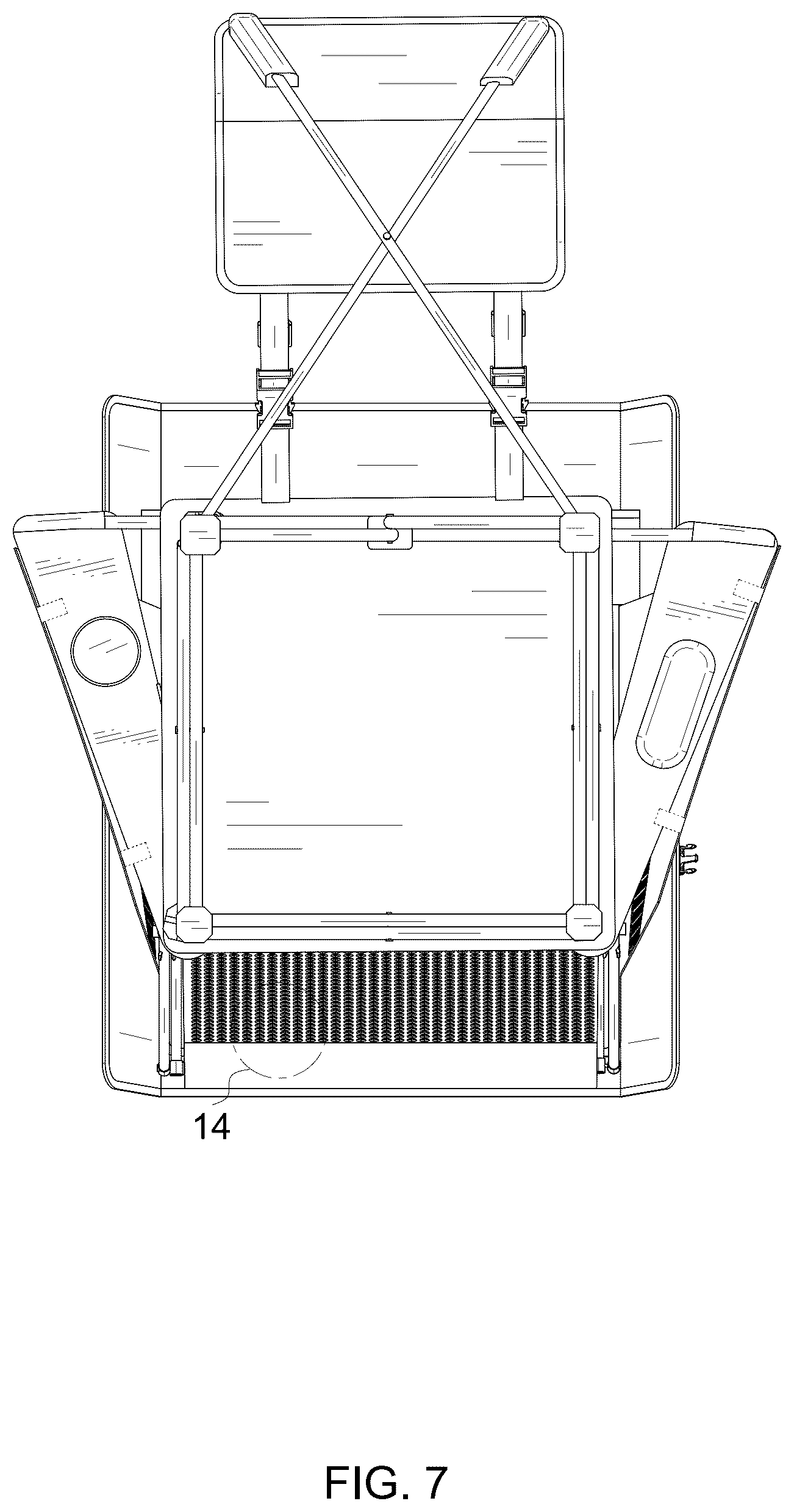 Patent USD1123418 Figure 7 – Camping chair