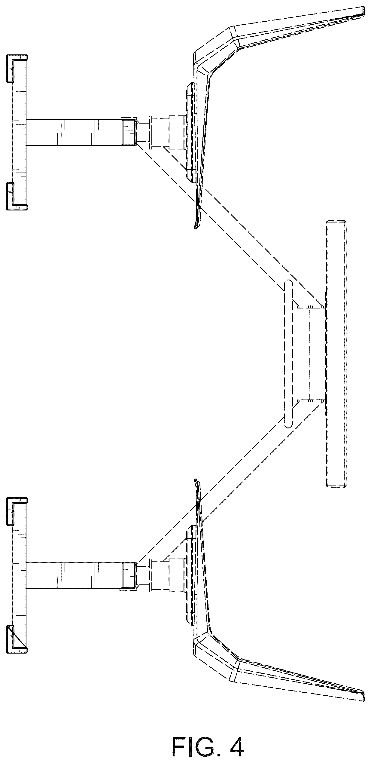 Patent USD1123419 Figure 4 – Cluster swivel booth