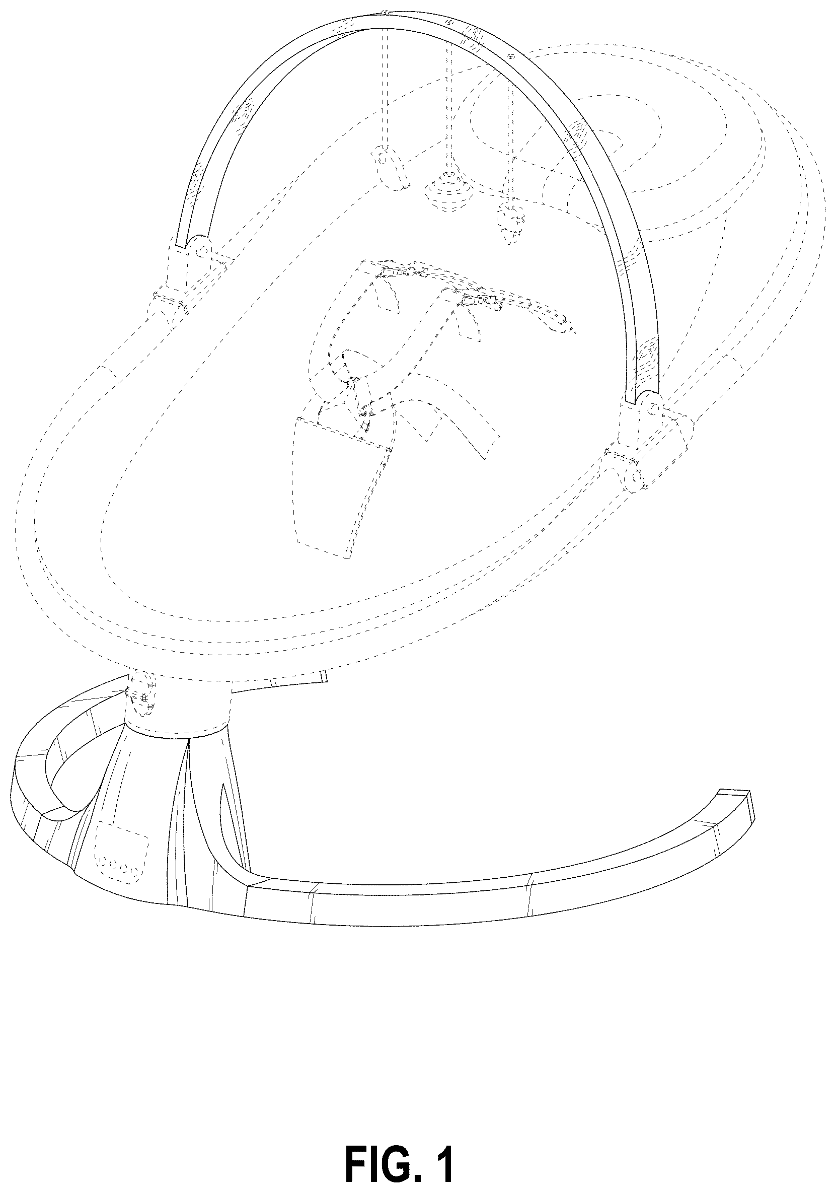 Patent USD1123420 — Baby swing with toy bar — Figure 1