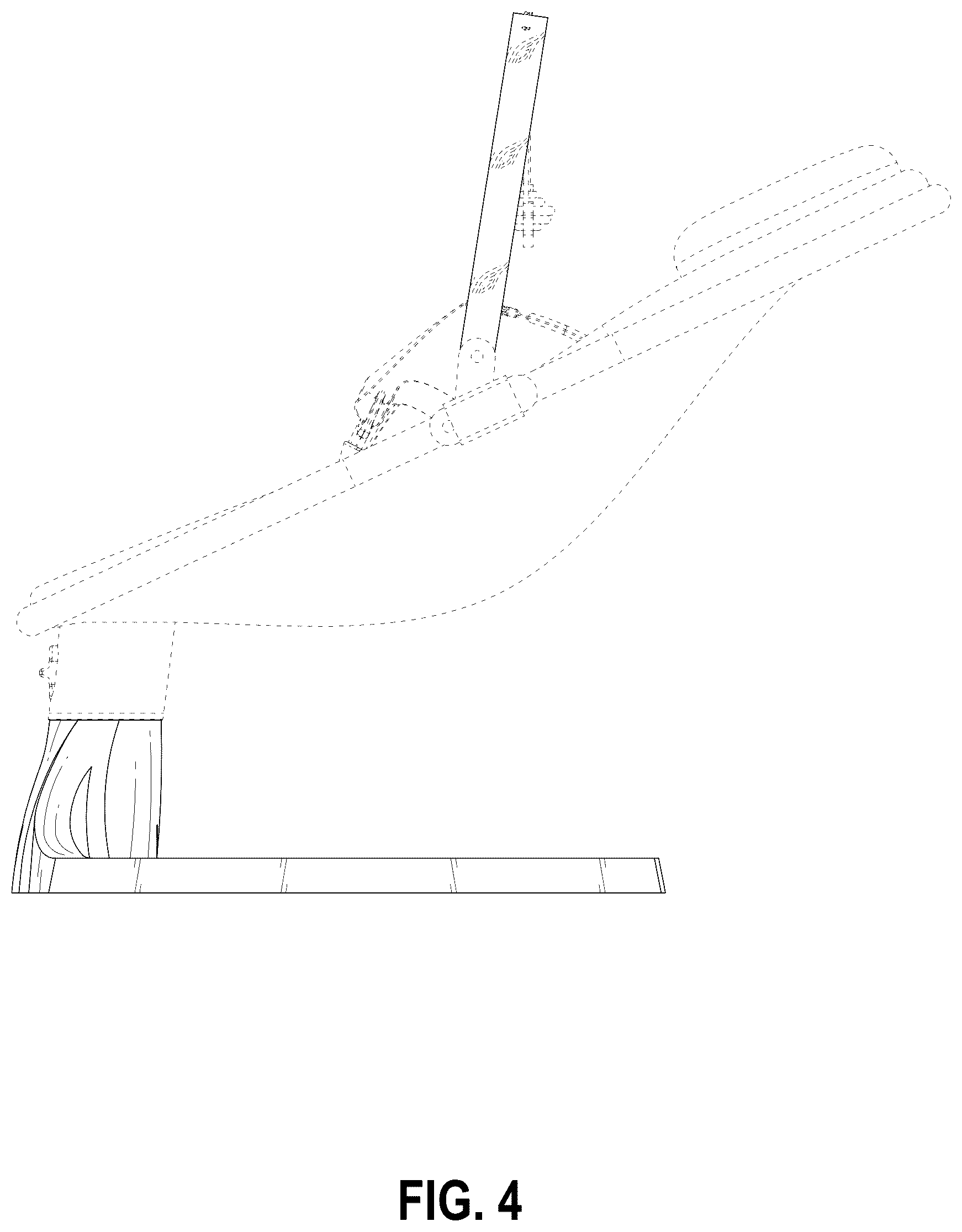 Patent USD1123420 Figure 4 – Baby swing with toy bar