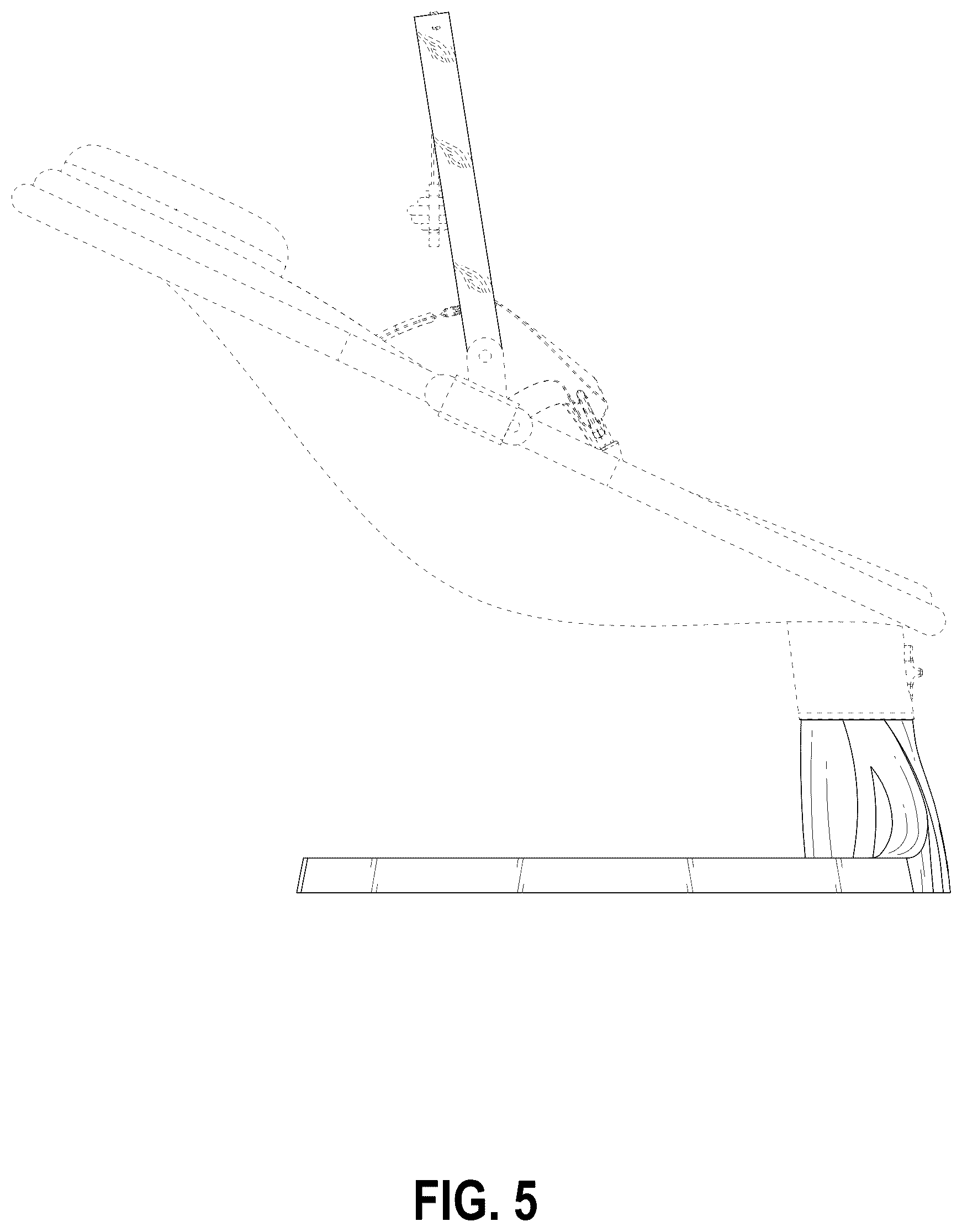 Patent USD1123420 Figure 5 – Baby swing with toy bar