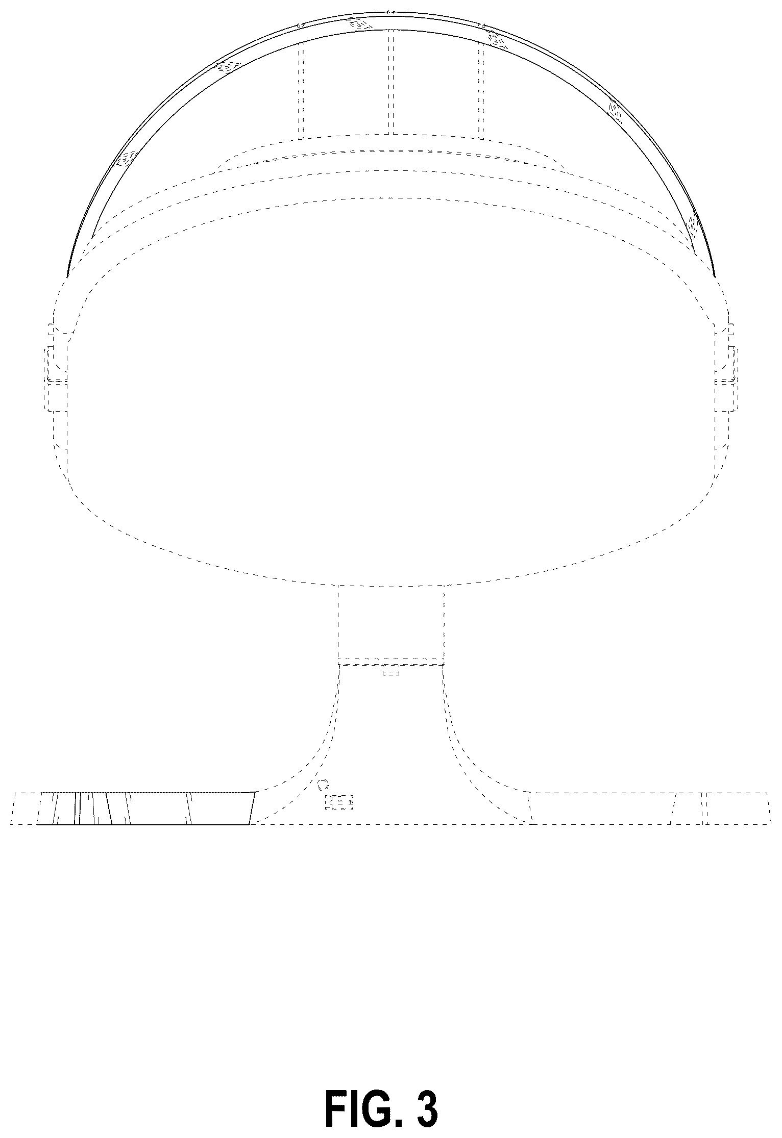 Patent USD1123421 Figure 3 – Baby swing with toy bar