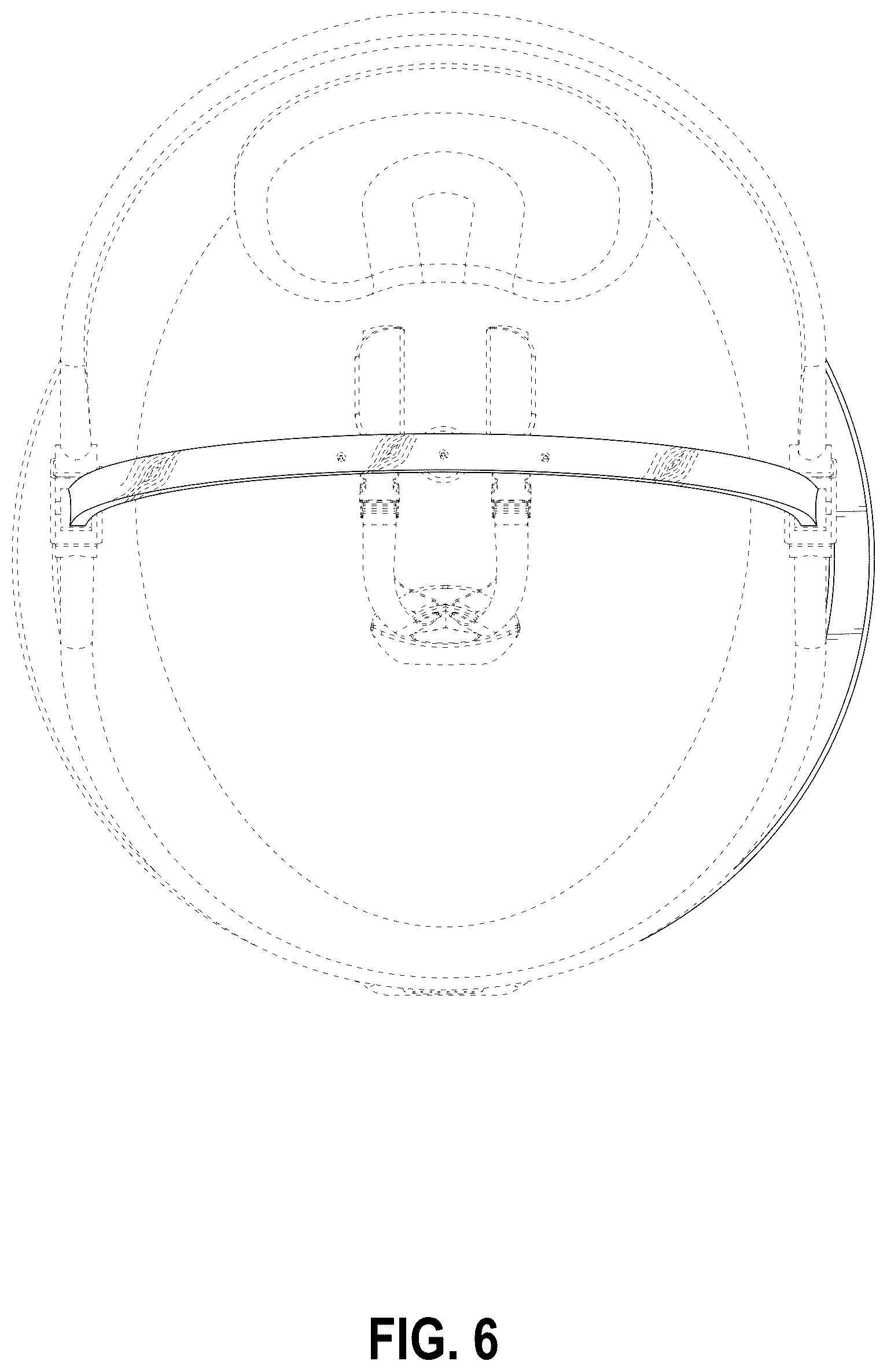 Patent USD1123421 Figure 6 – Baby swing with toy bar