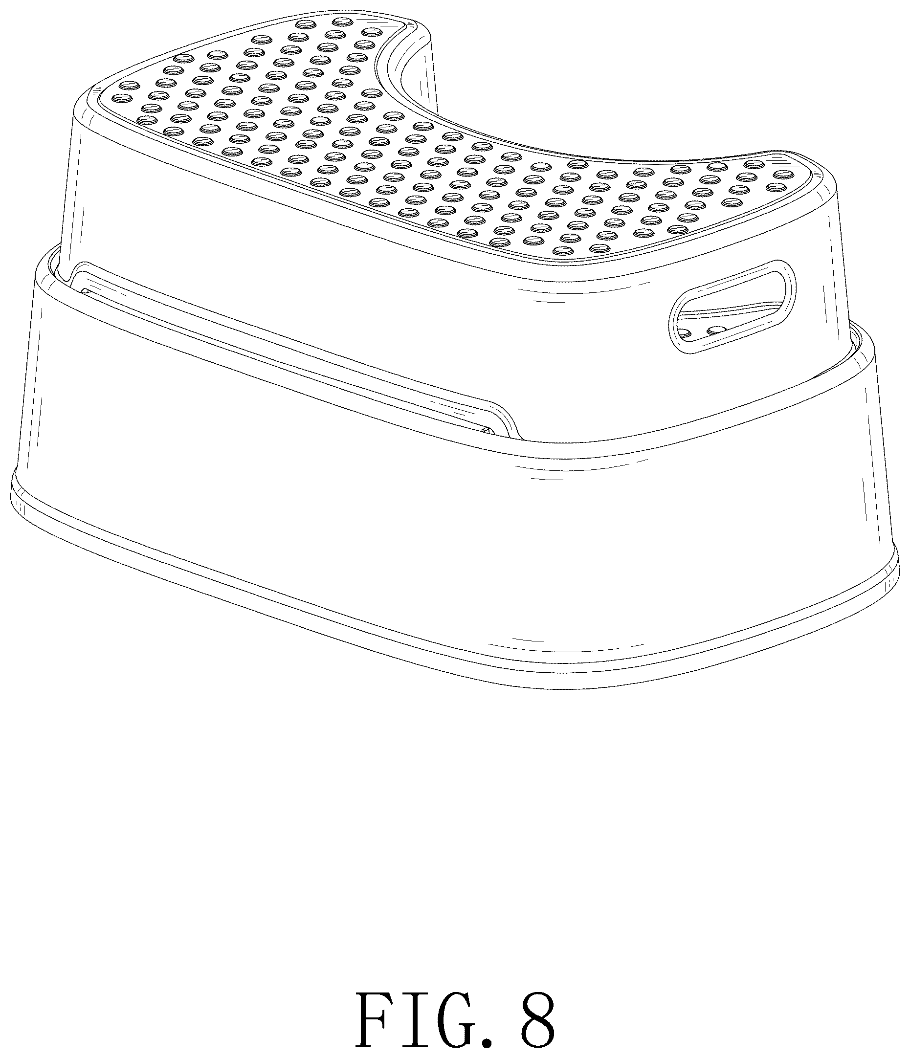 Patent USD1123422 Figure 8 – Multi-purpose toilet stool