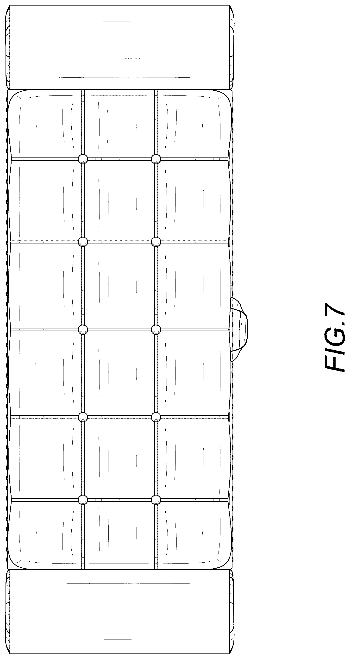 Patent USD1123425 Figure 7 – Bench