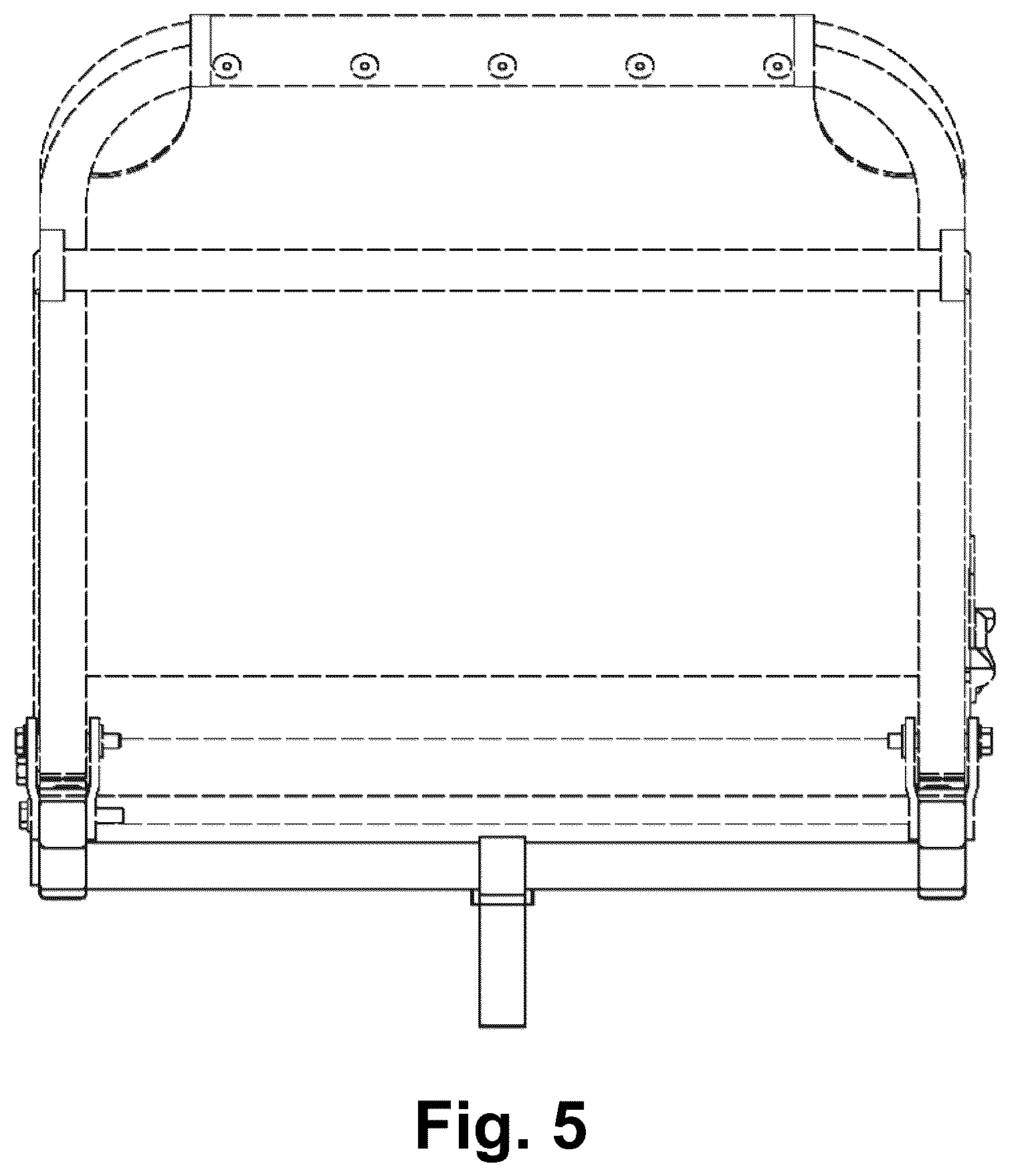 Patent USD1123427 Figure 5 – Bleacher seat