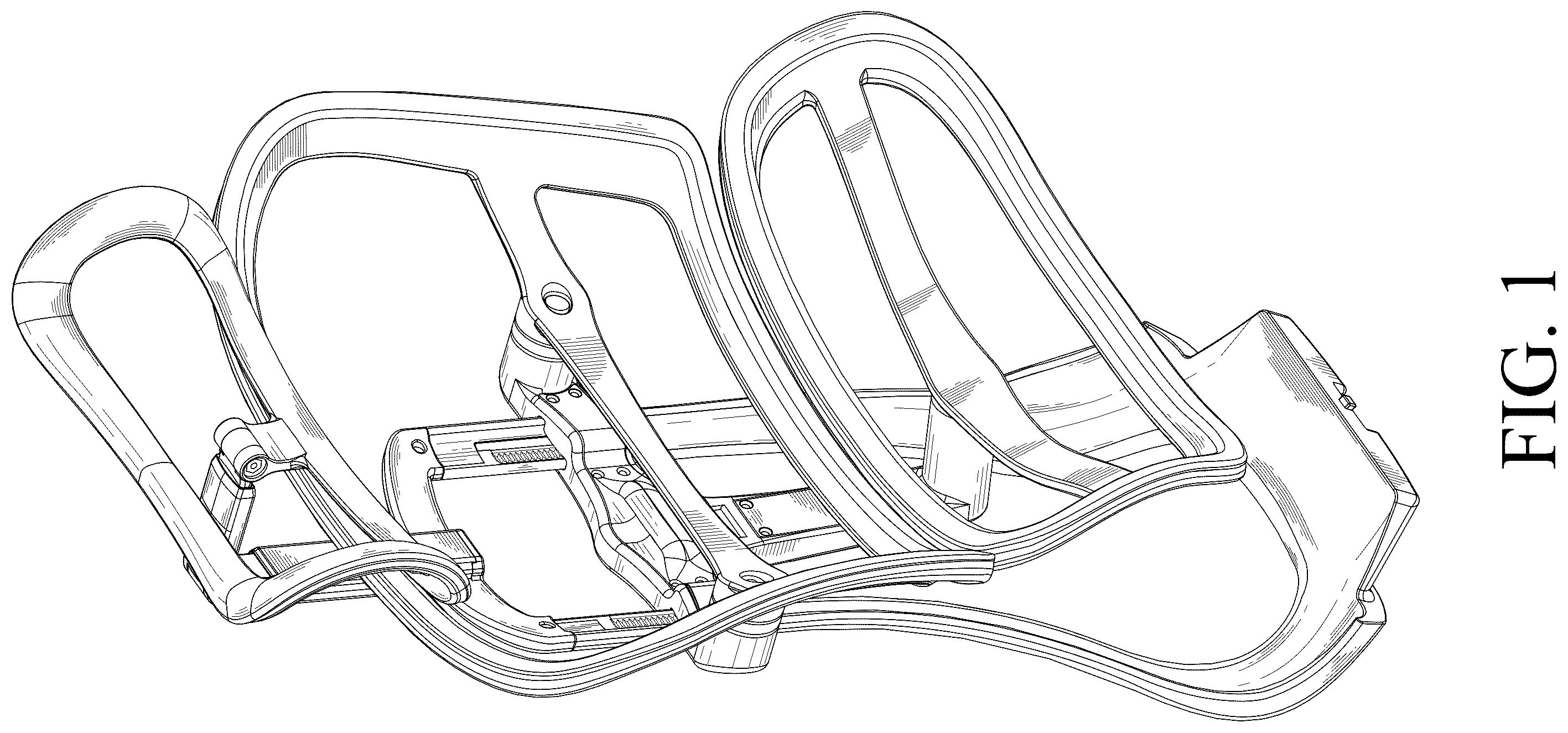 Patent USD1123428 Figure 1 – Chair back