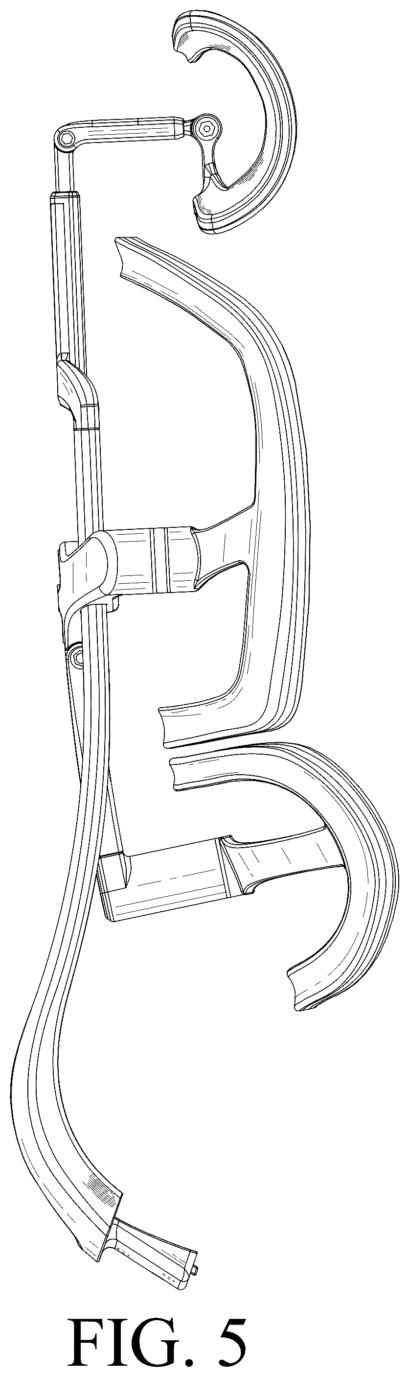 Patent USD1123428 Figure 5 – Chair back