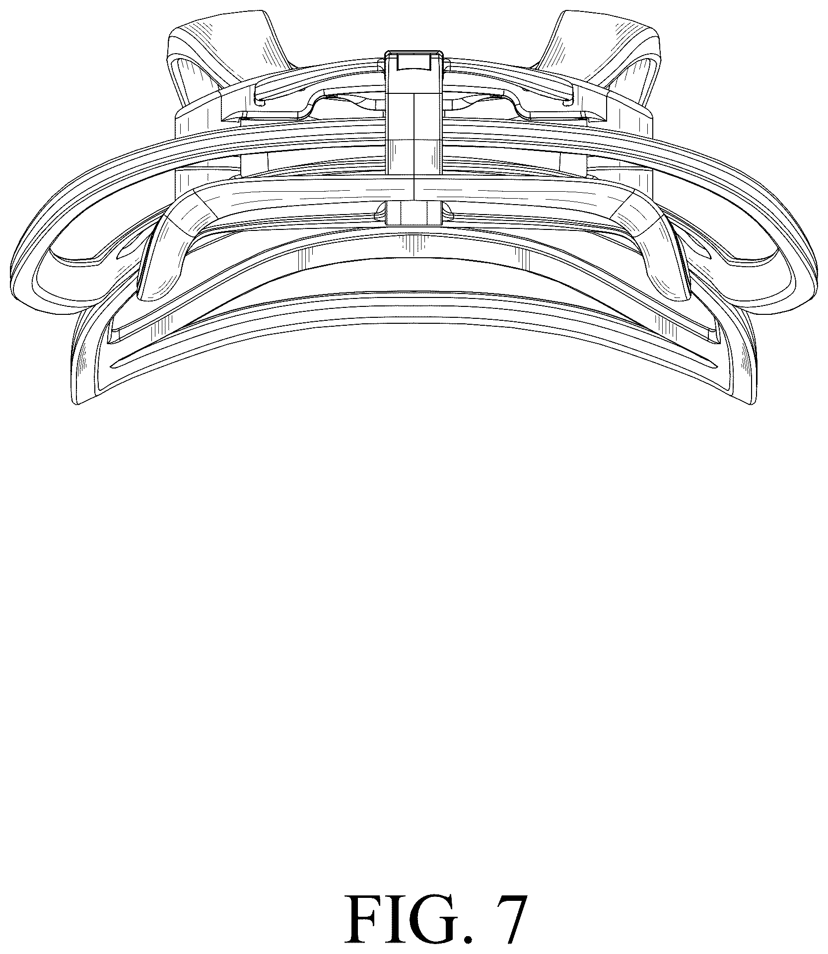 Patent USD1123428 Figure 7 – Chair back