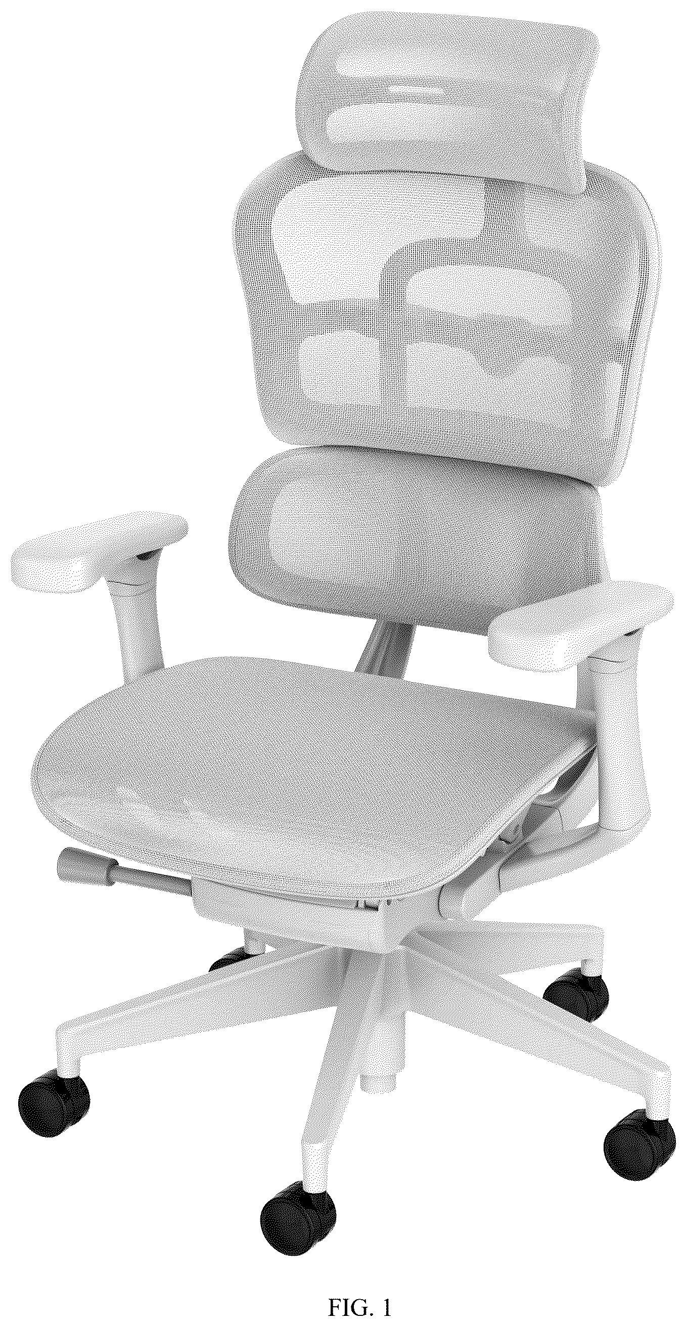 Patent USD1123429 Figure 1 – Chair