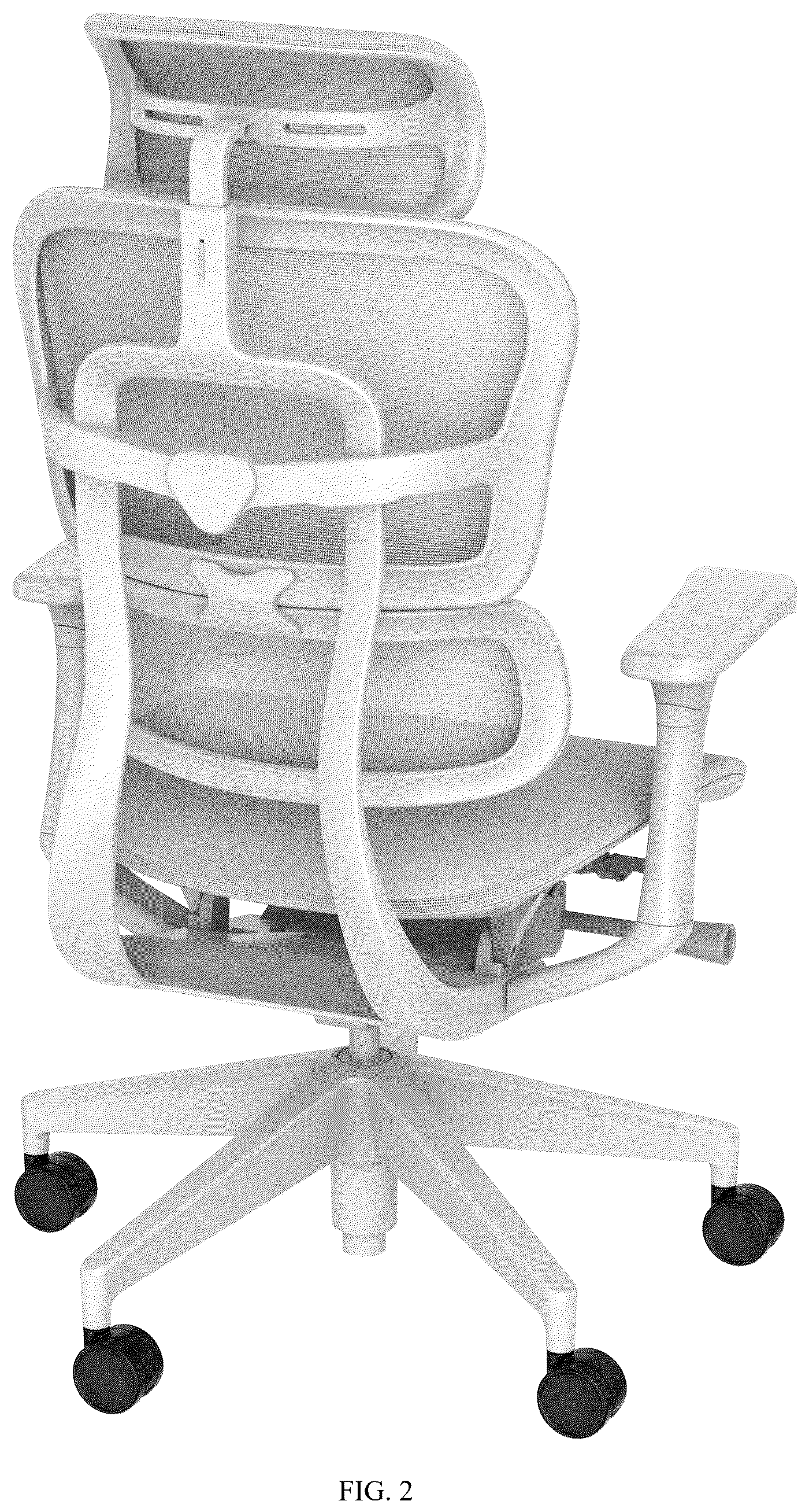 Patent USD1123429 Figure 2 – Chair