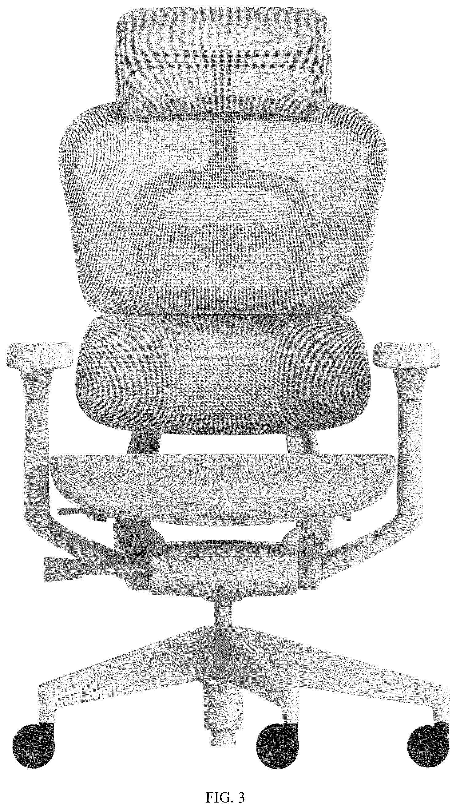 Patent USD1123429 Figure 3 – Chair