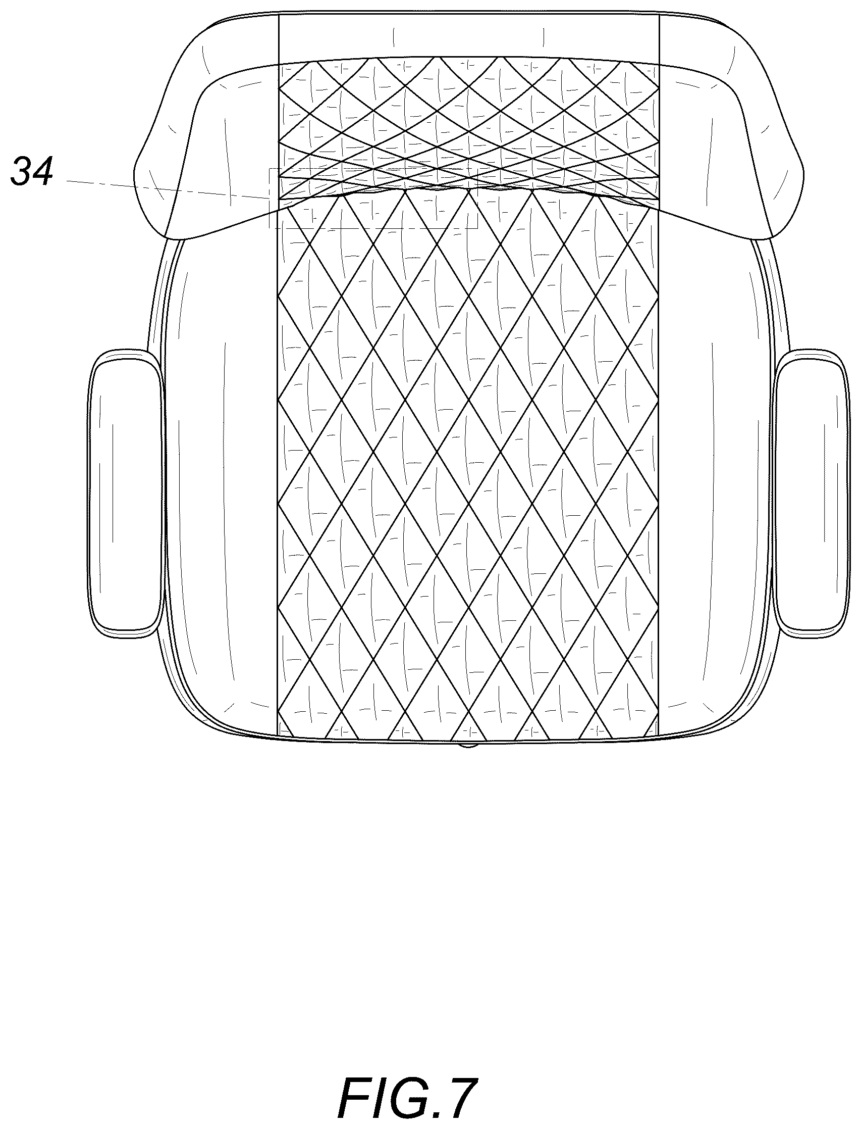 Patent USD1123430 Figure 7 – Chair