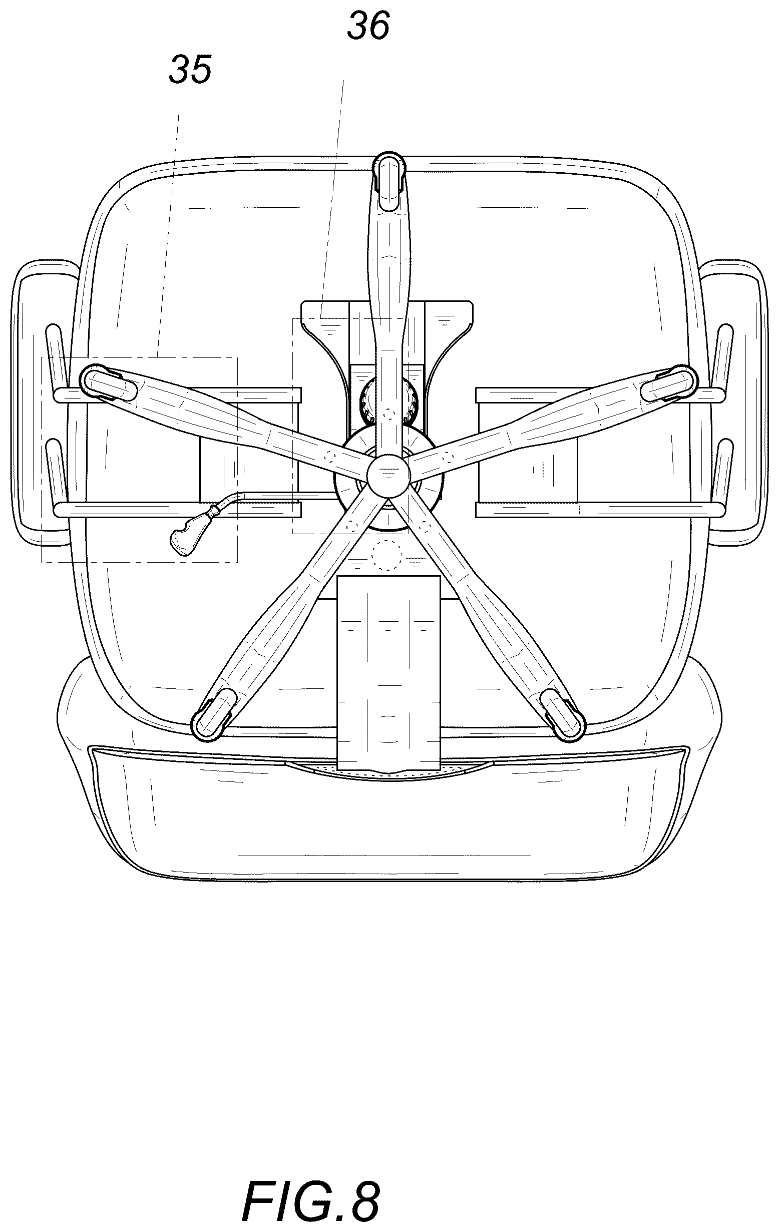 Patent USD1123430 Figure 8 – Chair