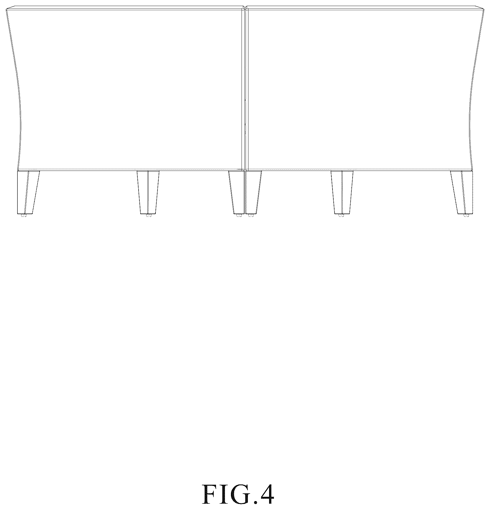 Patent USD1123431 Figure 4 – Sofa