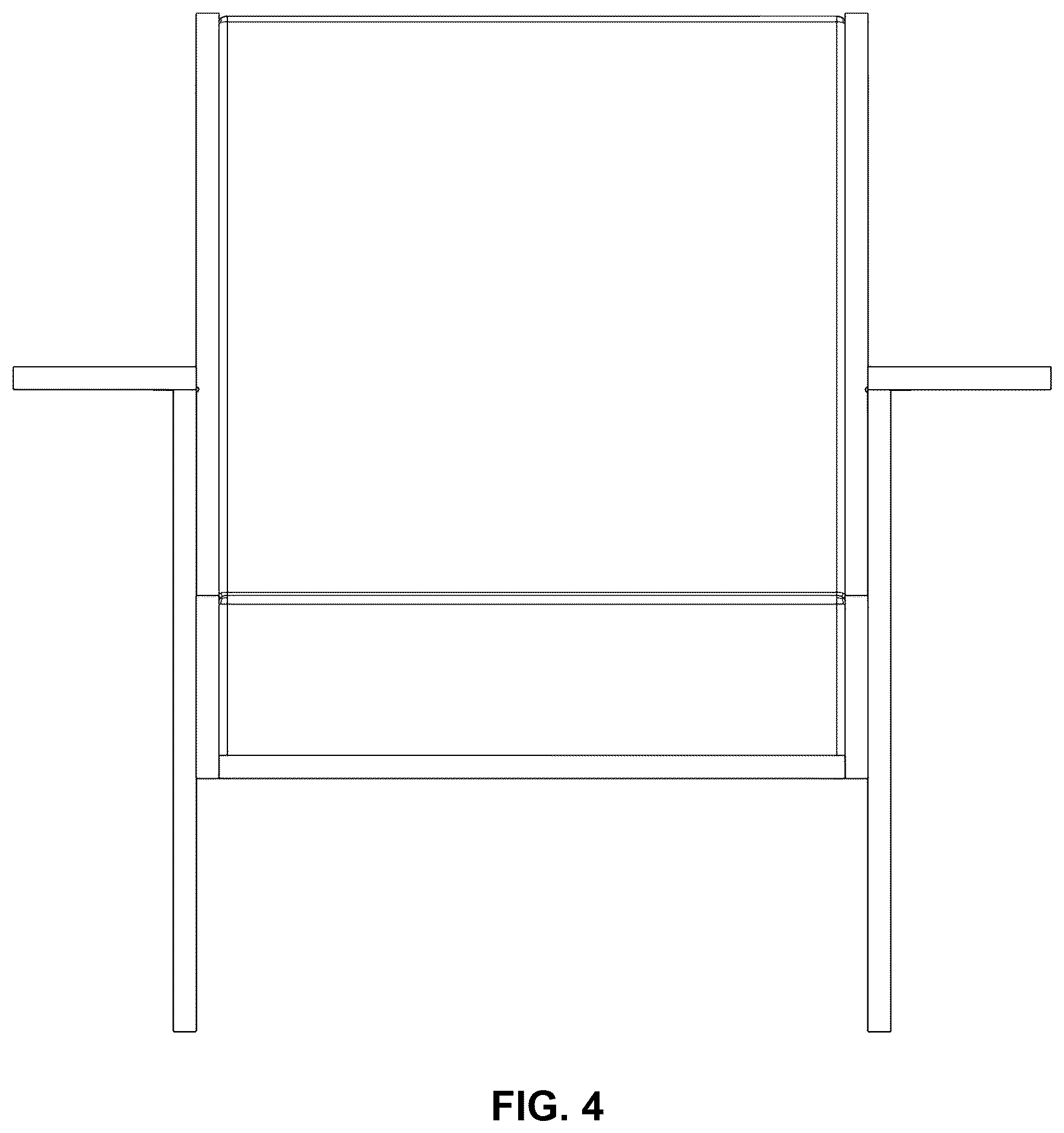 Patent USD1123432 Figure 4 – Outdoor seat