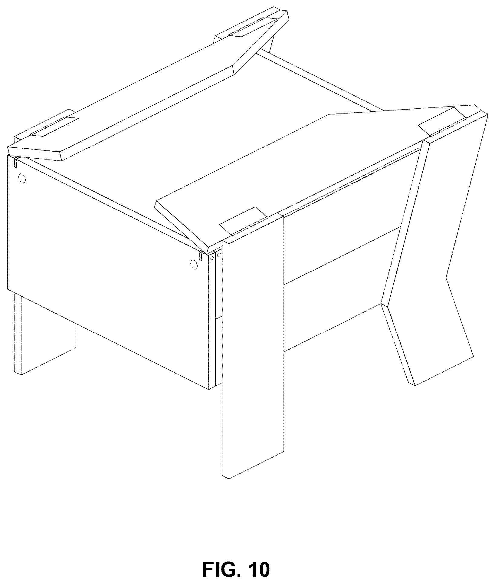 Patent USD1123432 Figure 10 – Outdoor seat