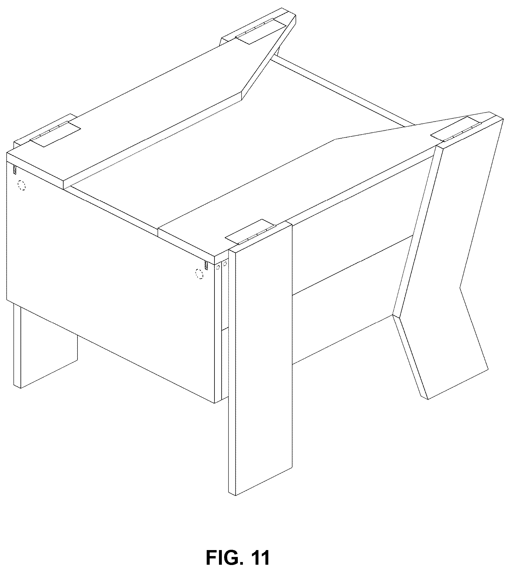 Patent USD1123432 Figure 11 – Outdoor seat