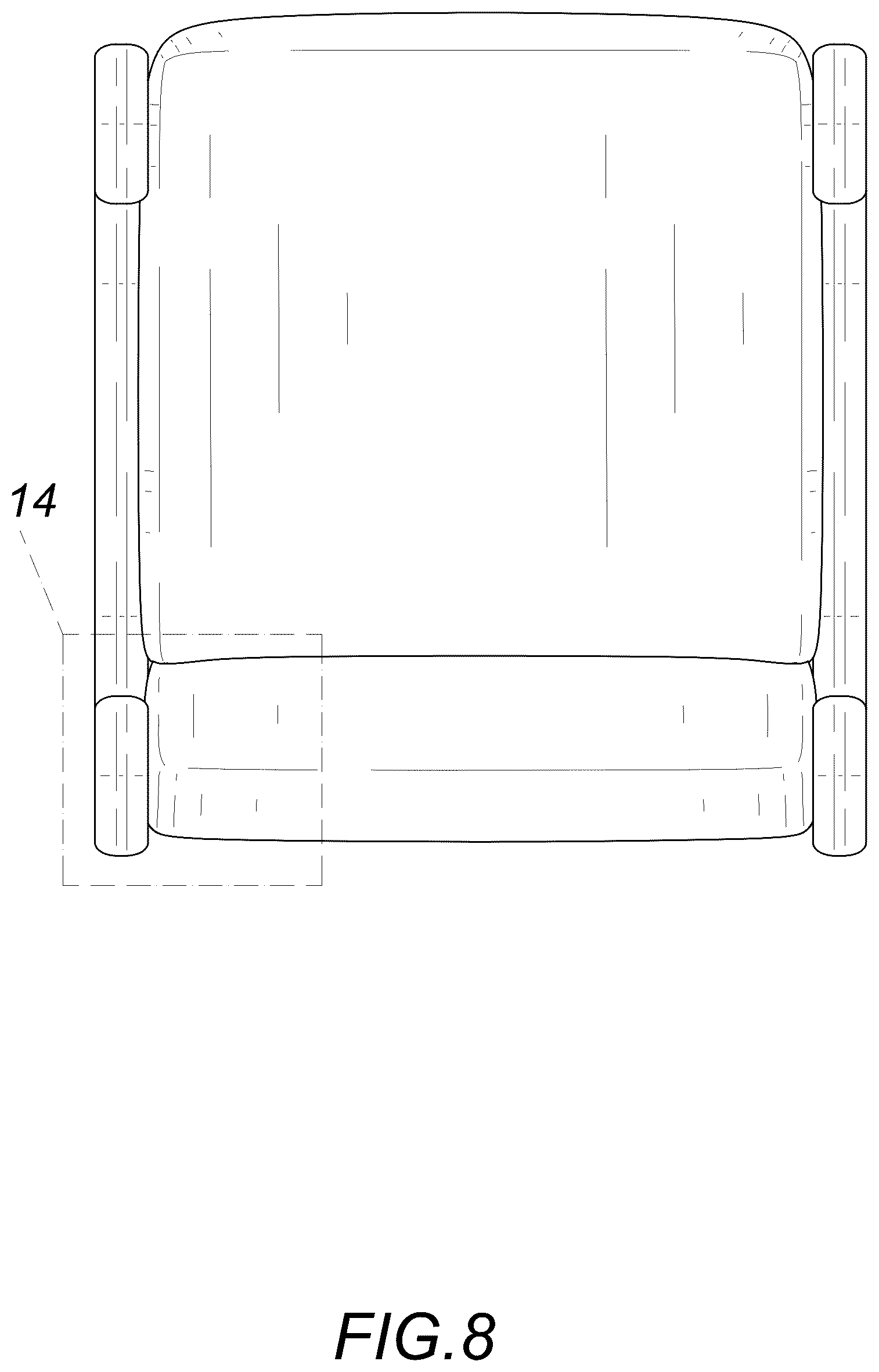 Patent USD1123433 Figure 8 – Chair