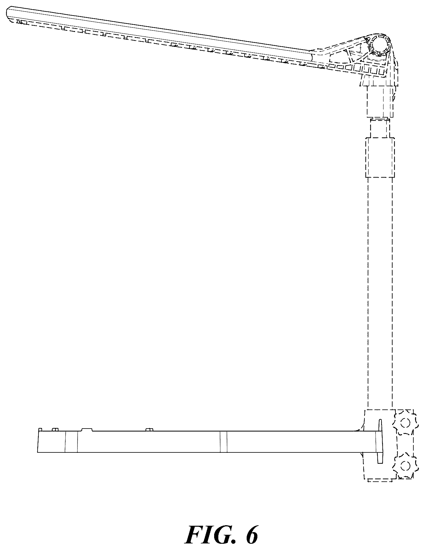 Patent USD1123434 Figure 6 – Blanket lifter