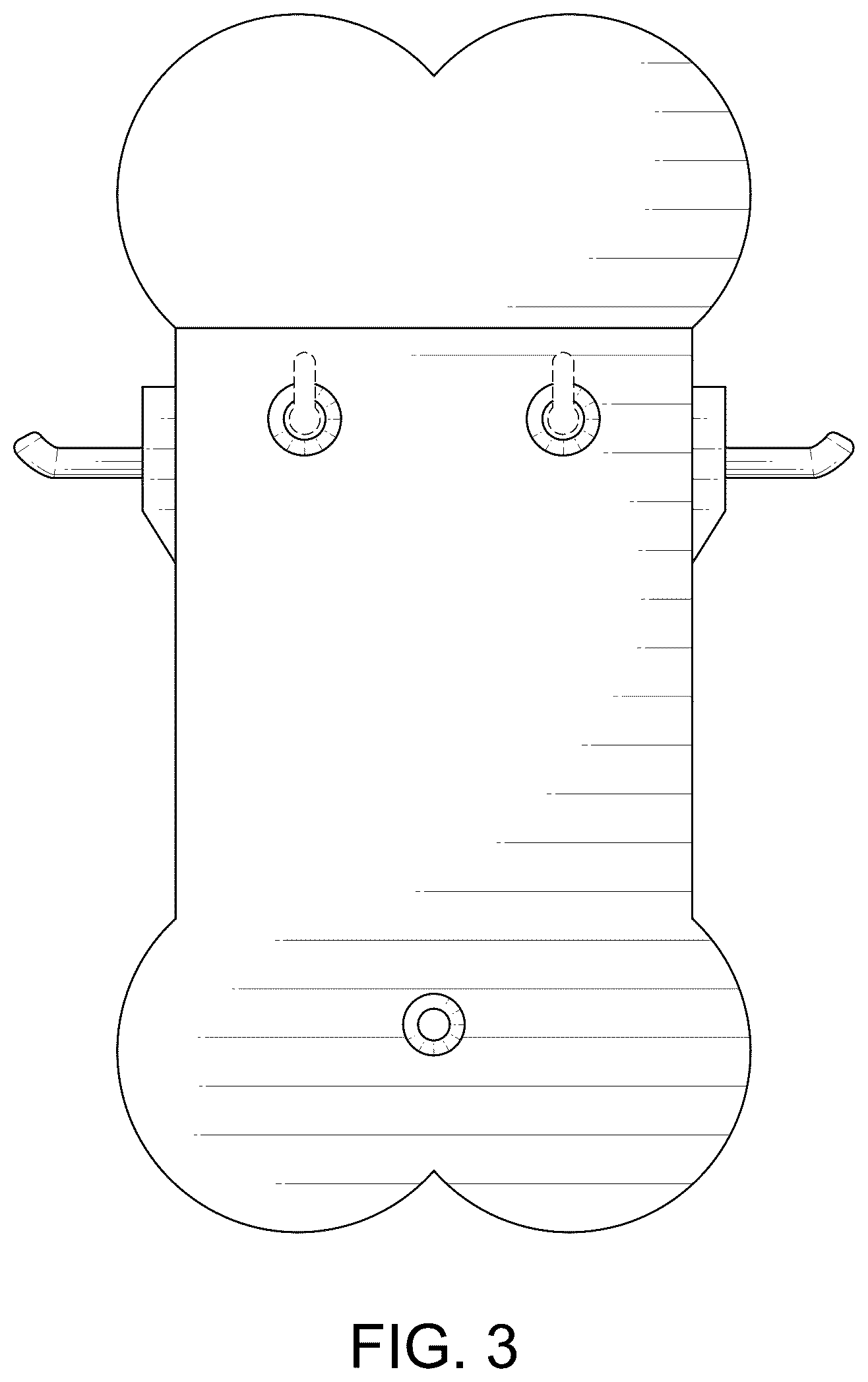 Patent USD1123435 Figure 3 – Waste bag dispenser