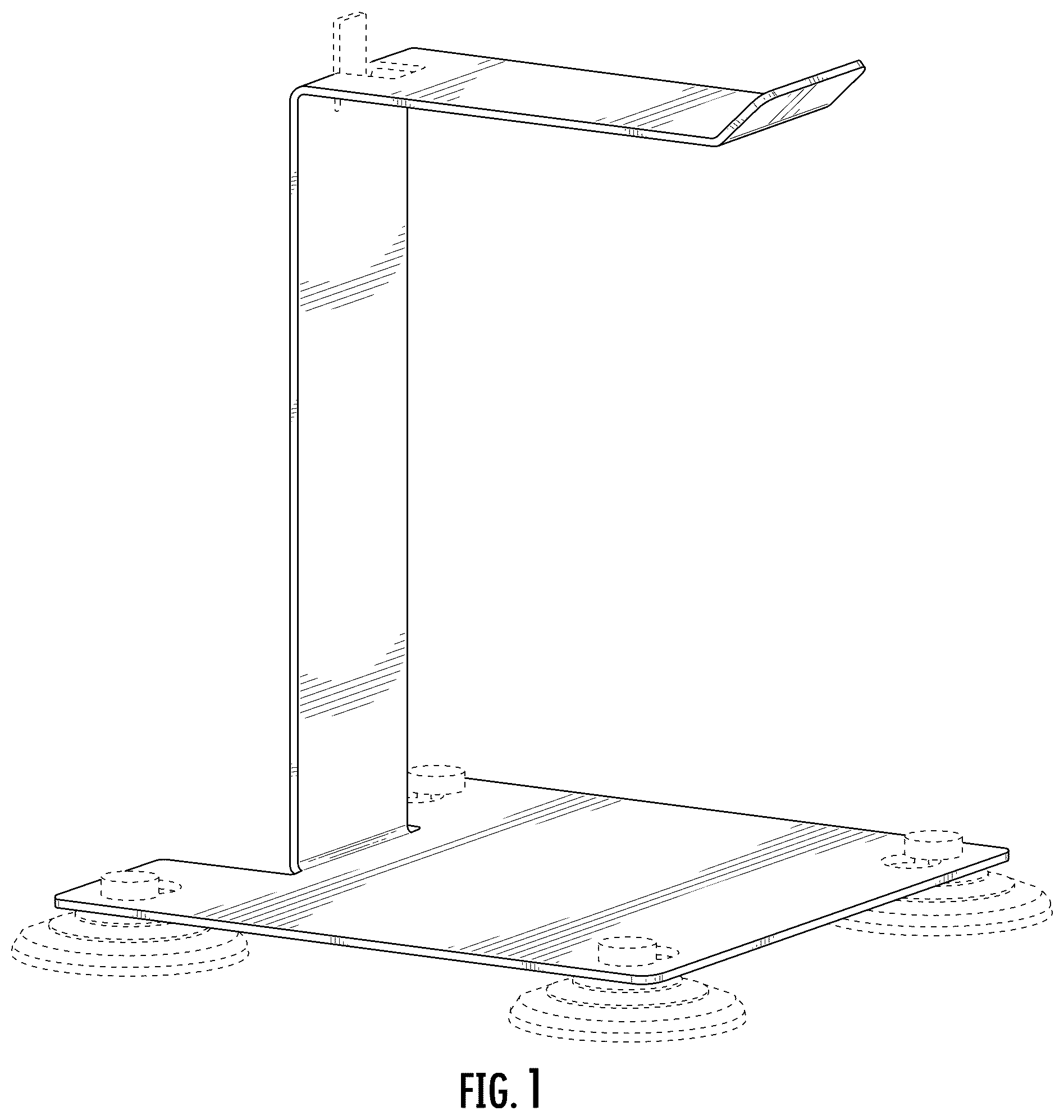 Patent USD1123436 Figure 1 – Bag rack