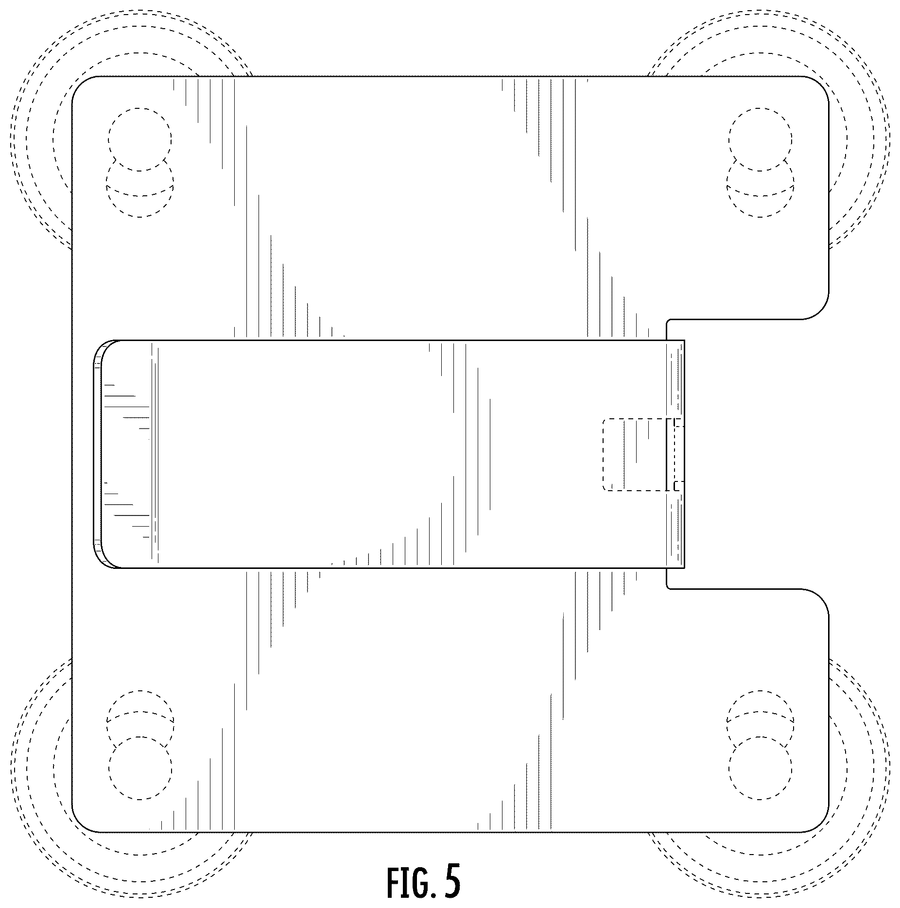 Patent USD1123436 Figure 5 – Bag rack