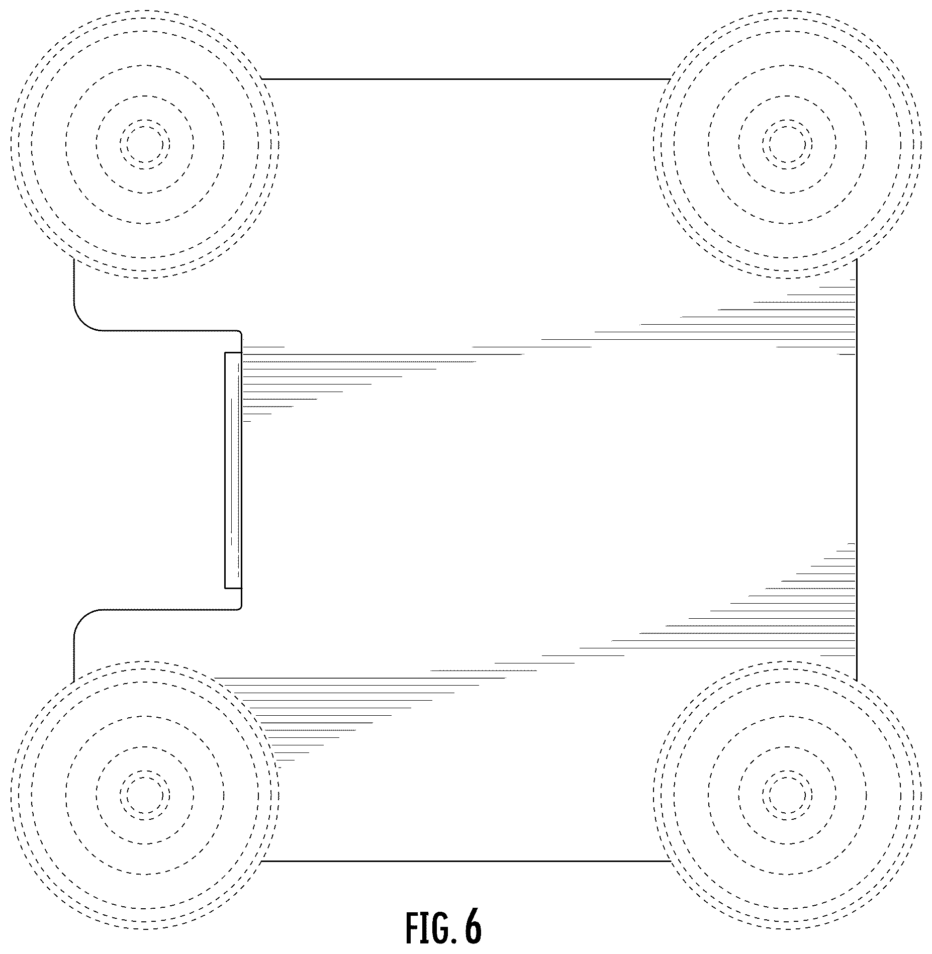 Patent USD1123436 Figure 6 – Bag rack