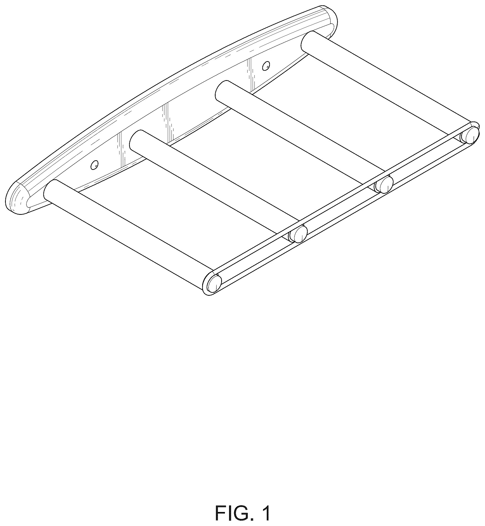 Patent USD1123438 Figure 1 – Board rack