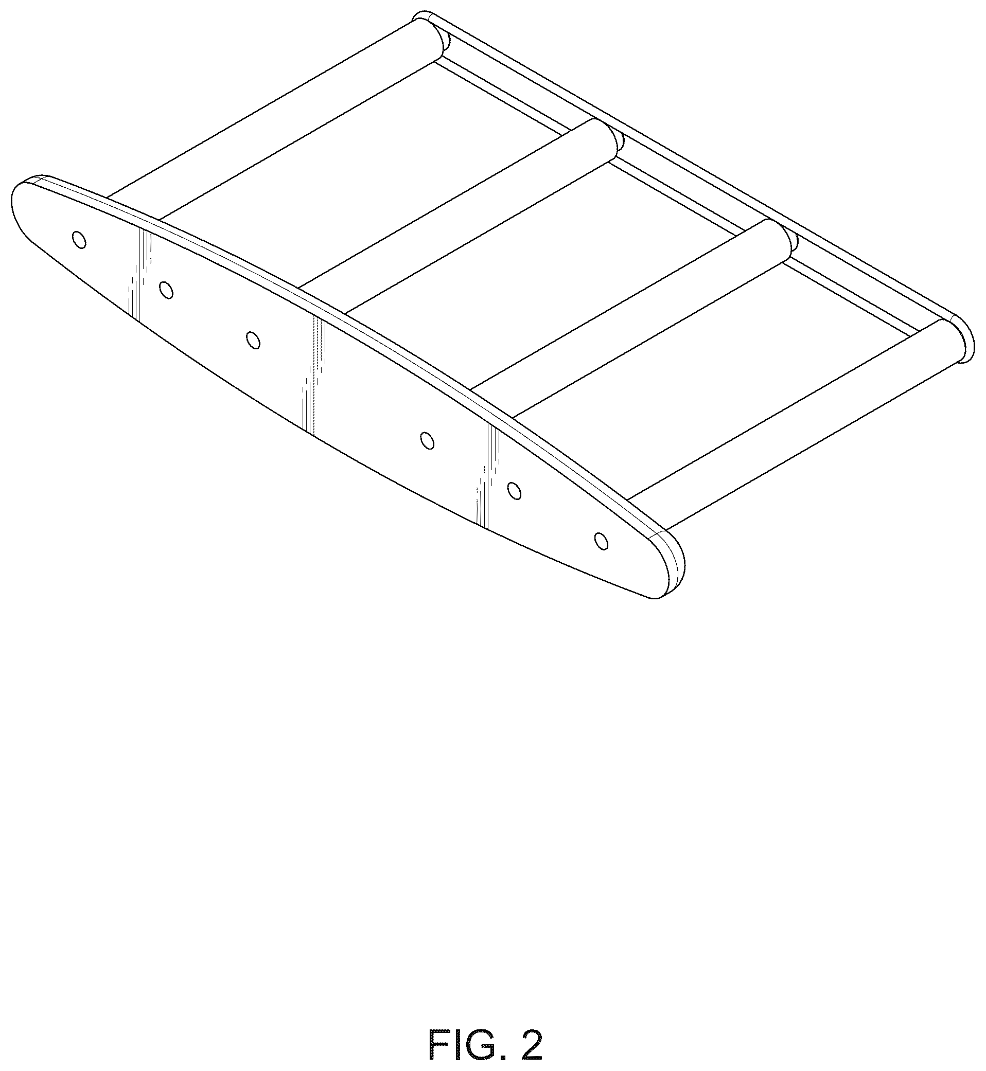 Patent USD1123438 Figure 2 – Board rack