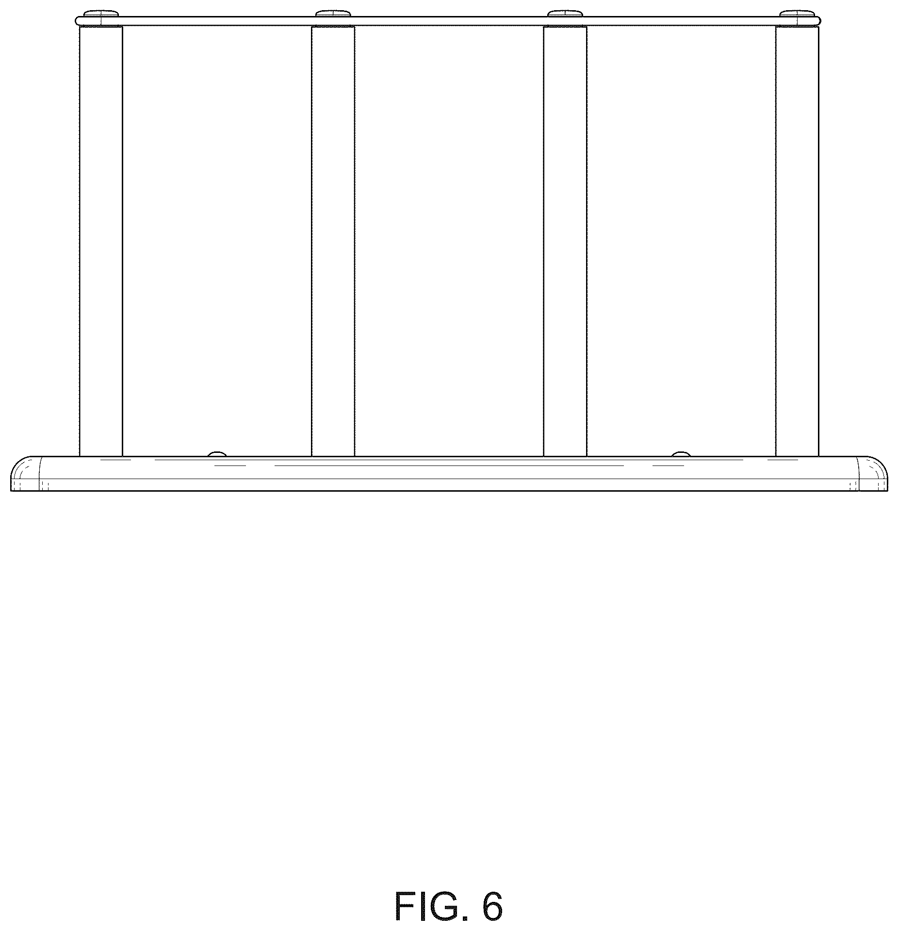 Patent USD1123438 Figure 6 – Board rack