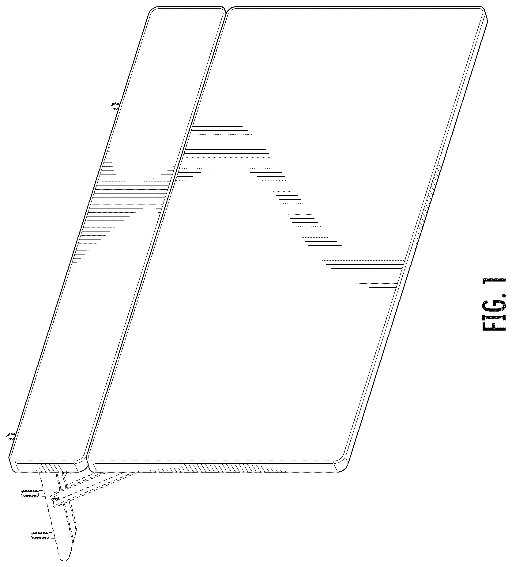 Patent USD1123439 Figure 1 – Work table