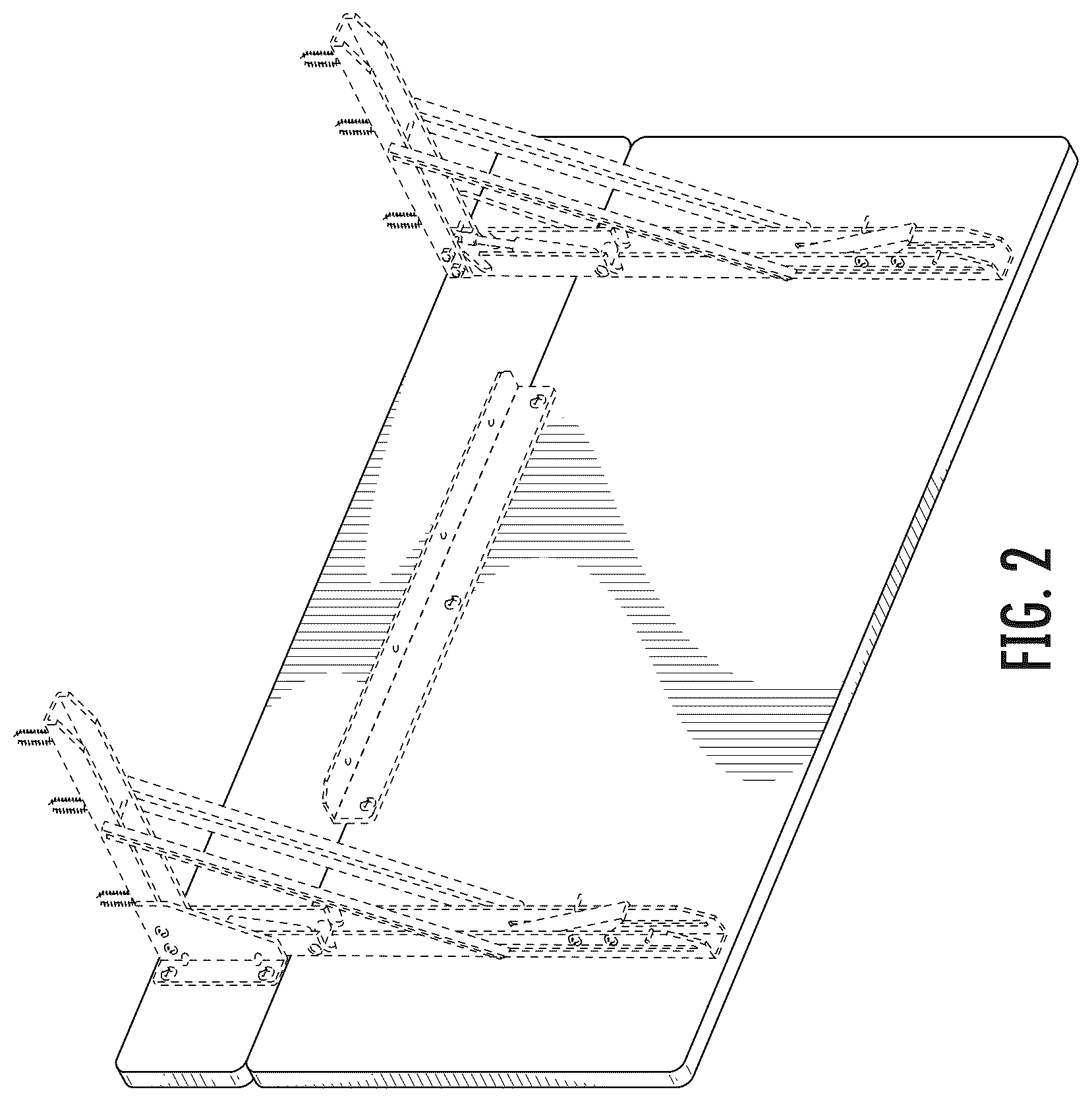 Patent USD1123439 Figure 2 – Work table