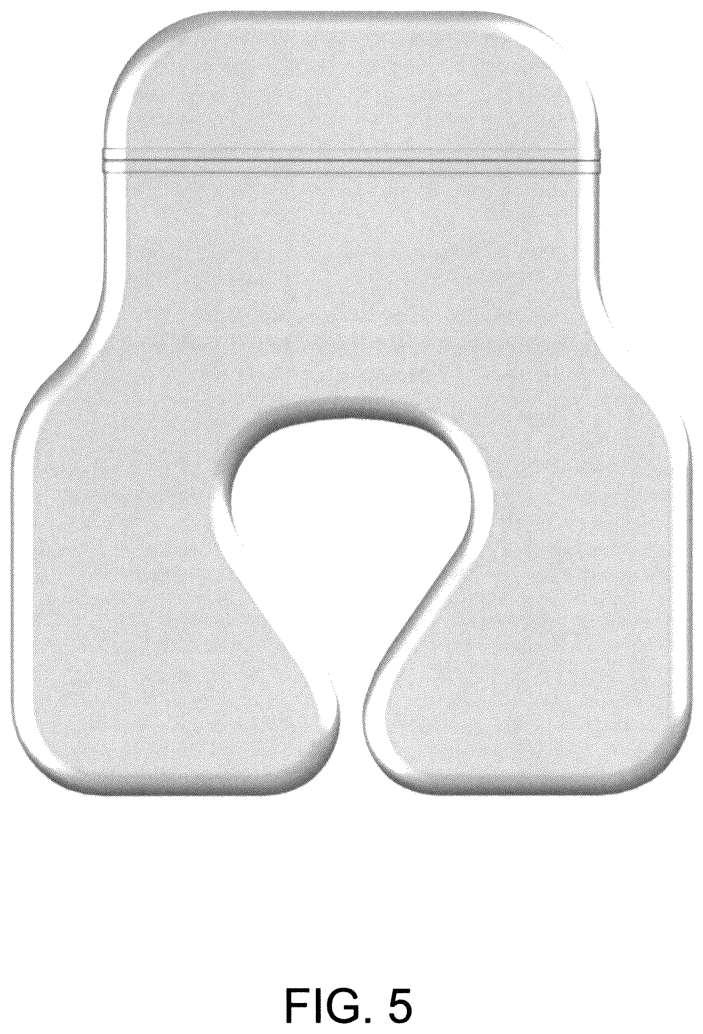 Patent USD1123443 Figure 5 – Travel pillow