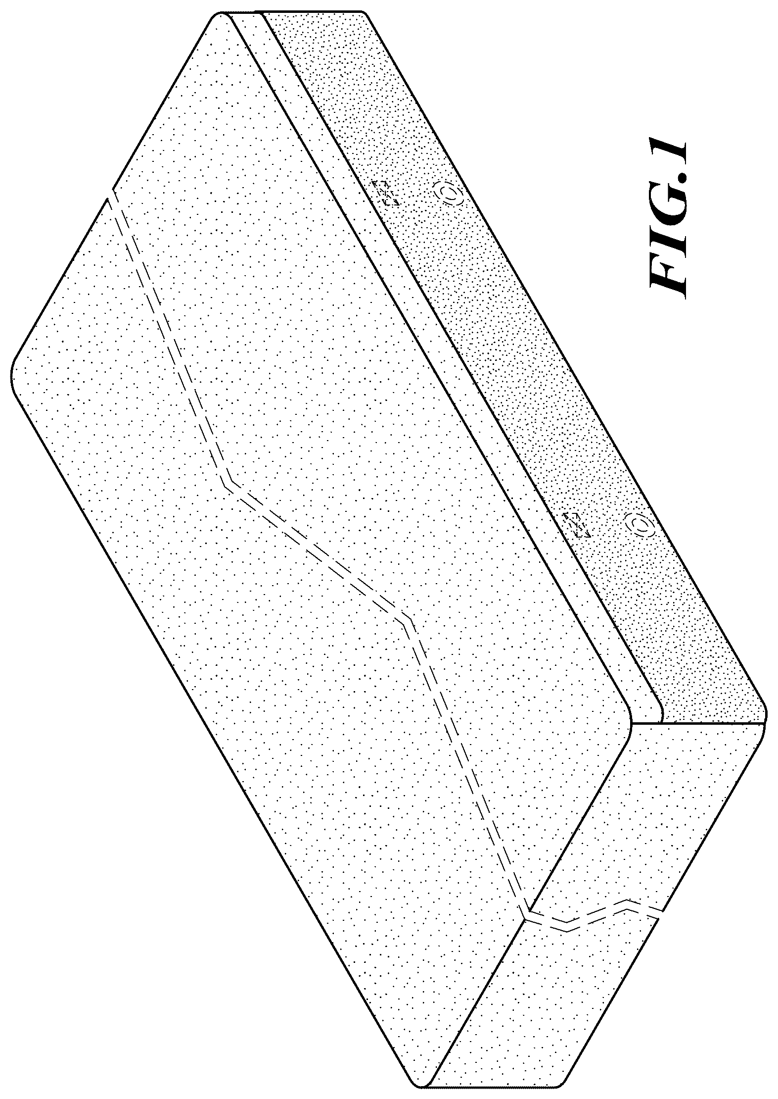 Patent USD1123448 — Fitted bed sheet — Figure 1