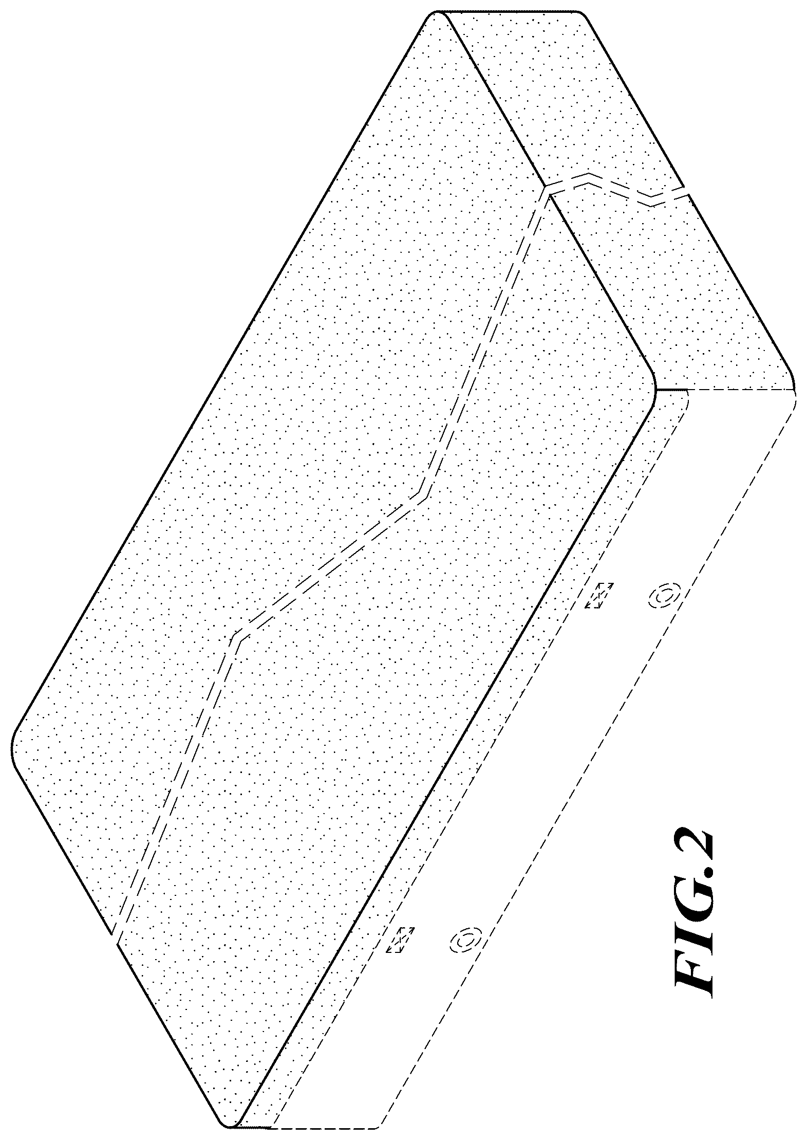 Patent USD1123448 Figure 2 – Fitted bed sheet