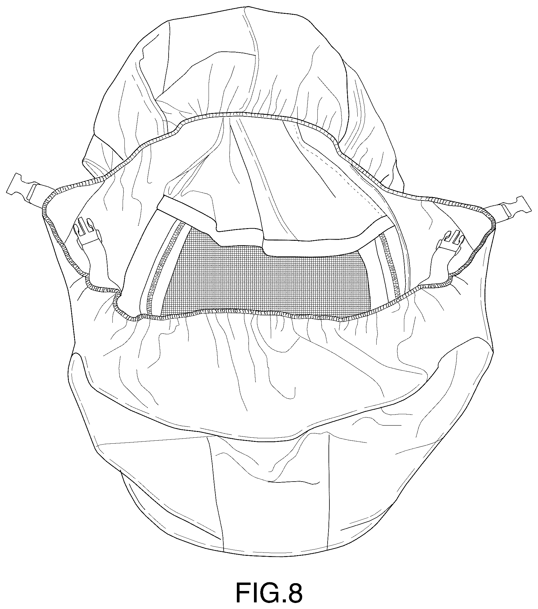 Patent USD1123453 Figure 8 – Stretch fit baby car seat cover