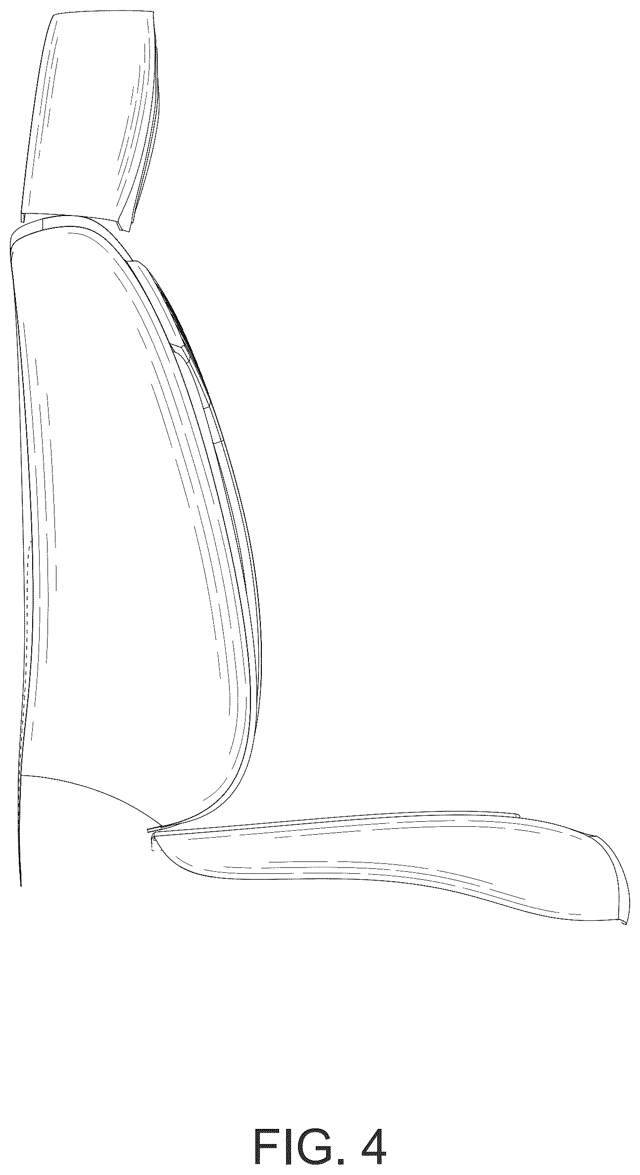 Patent USD1123454 Figure 4 – Car seat cover