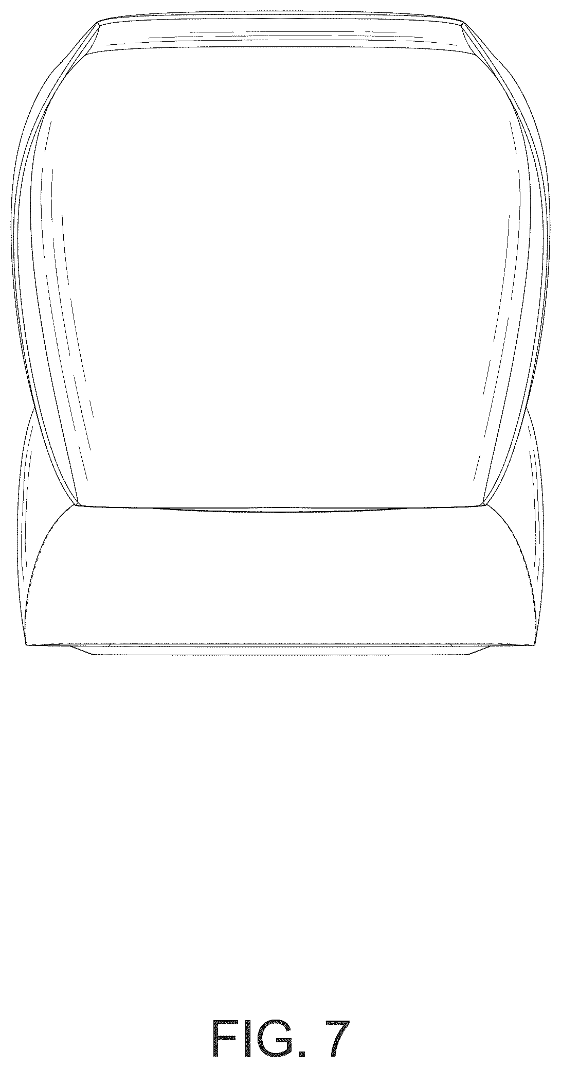 Patent USD1123454 Figure 7 – Car seat cover