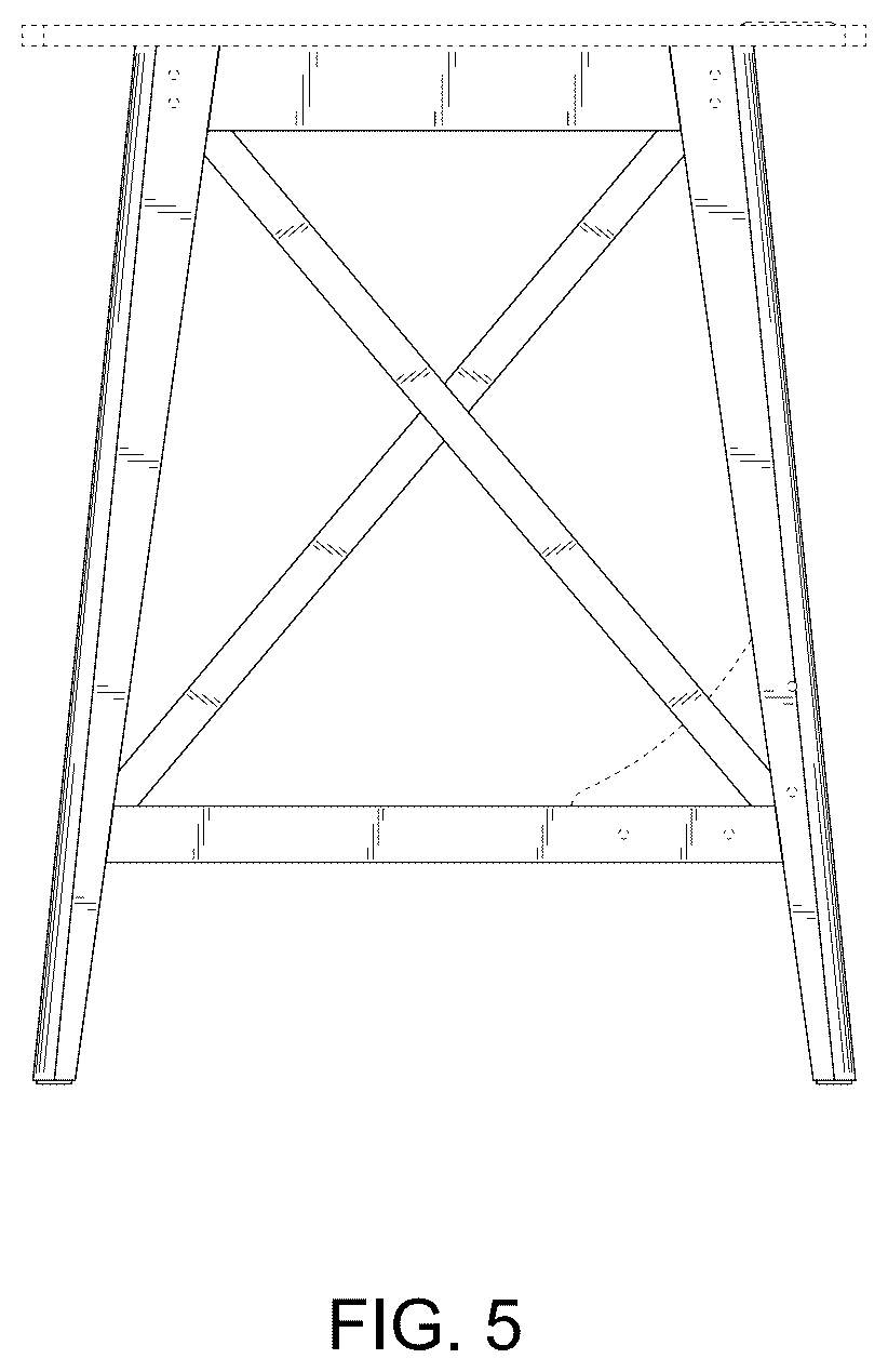 Patent USD1123455 Figure 5 – Desk