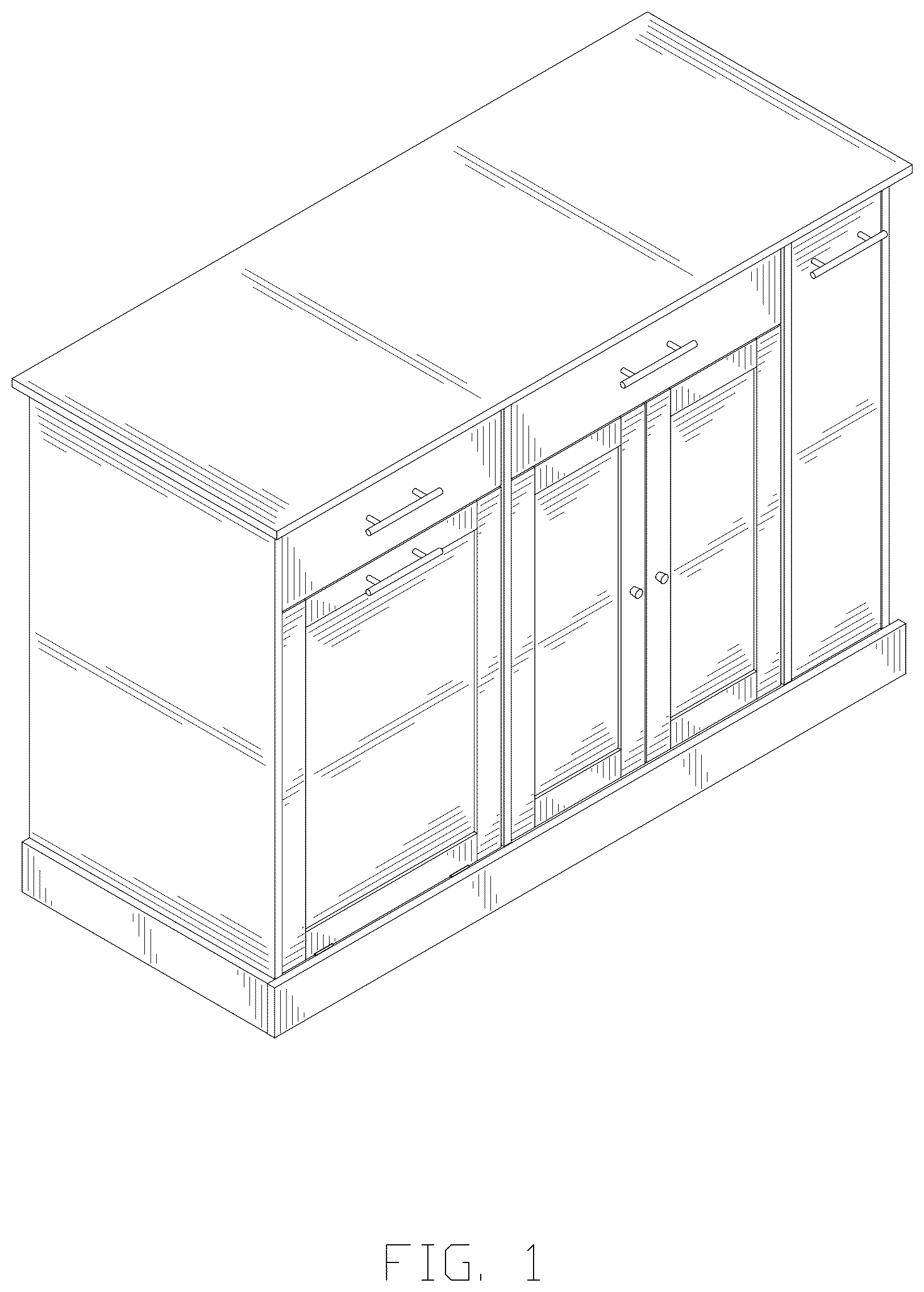 Patent USD1123459 Figure 1 – Cabinet