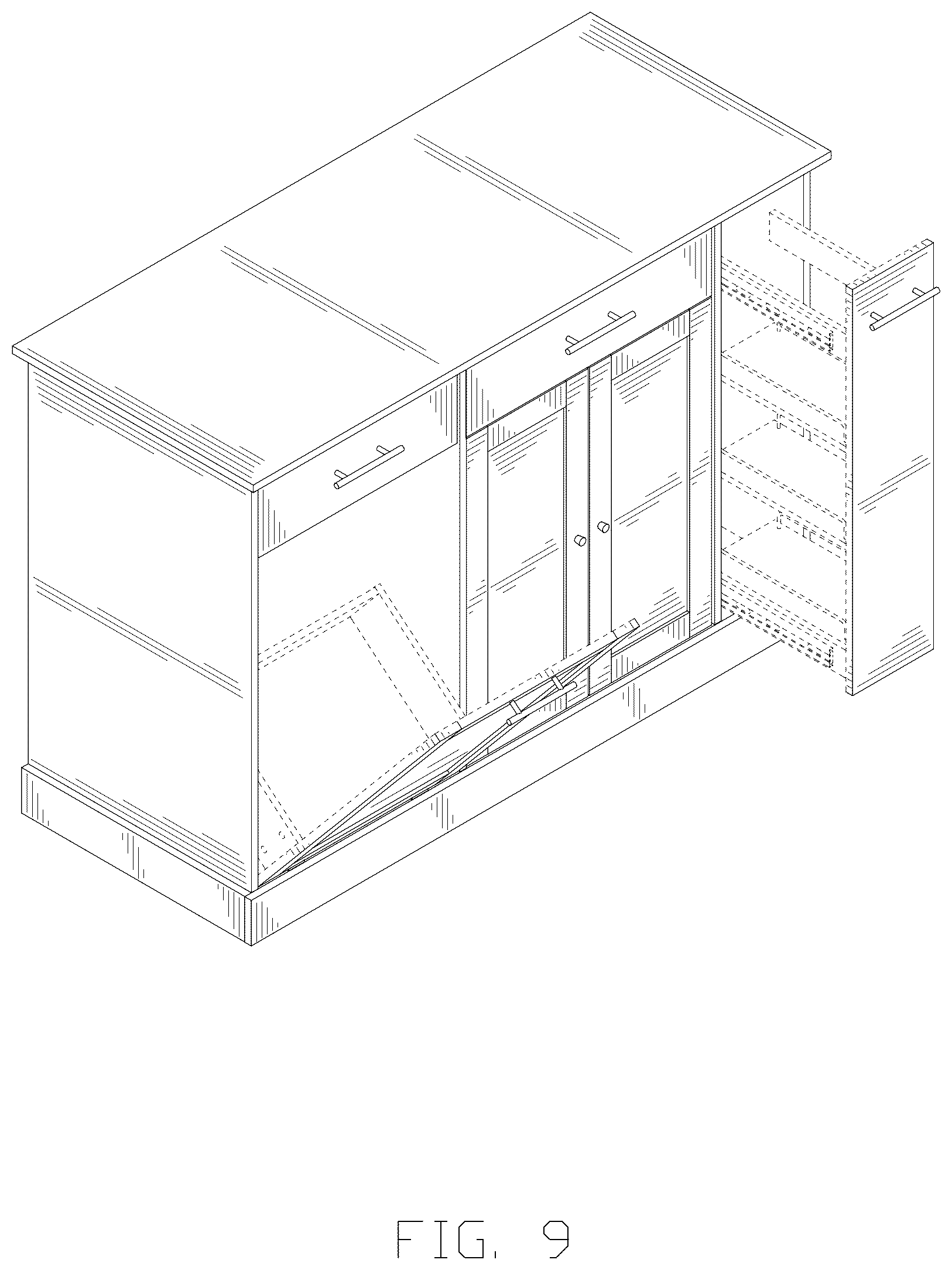 Patent USD1123459 Figure 9 – Cabinet