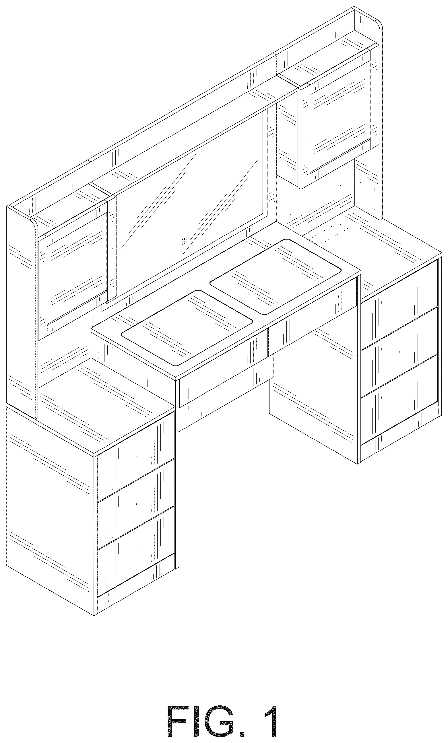 Patent USD1123460 Figure 1 – Dresser
