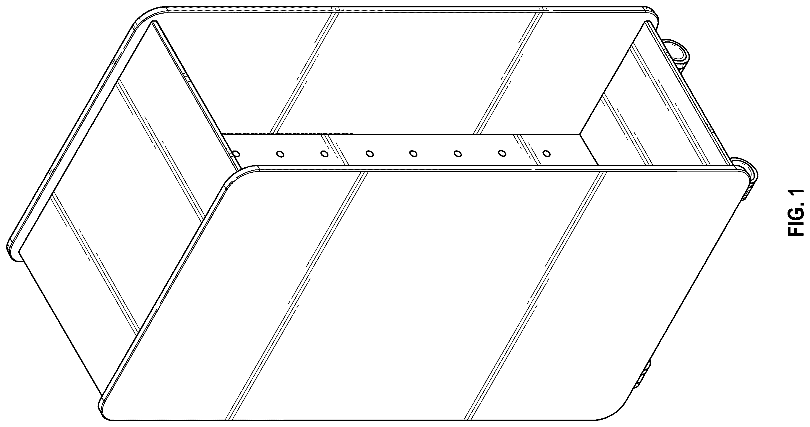 Patent USD1123462 Figure 1 – Closet with pegboard surface