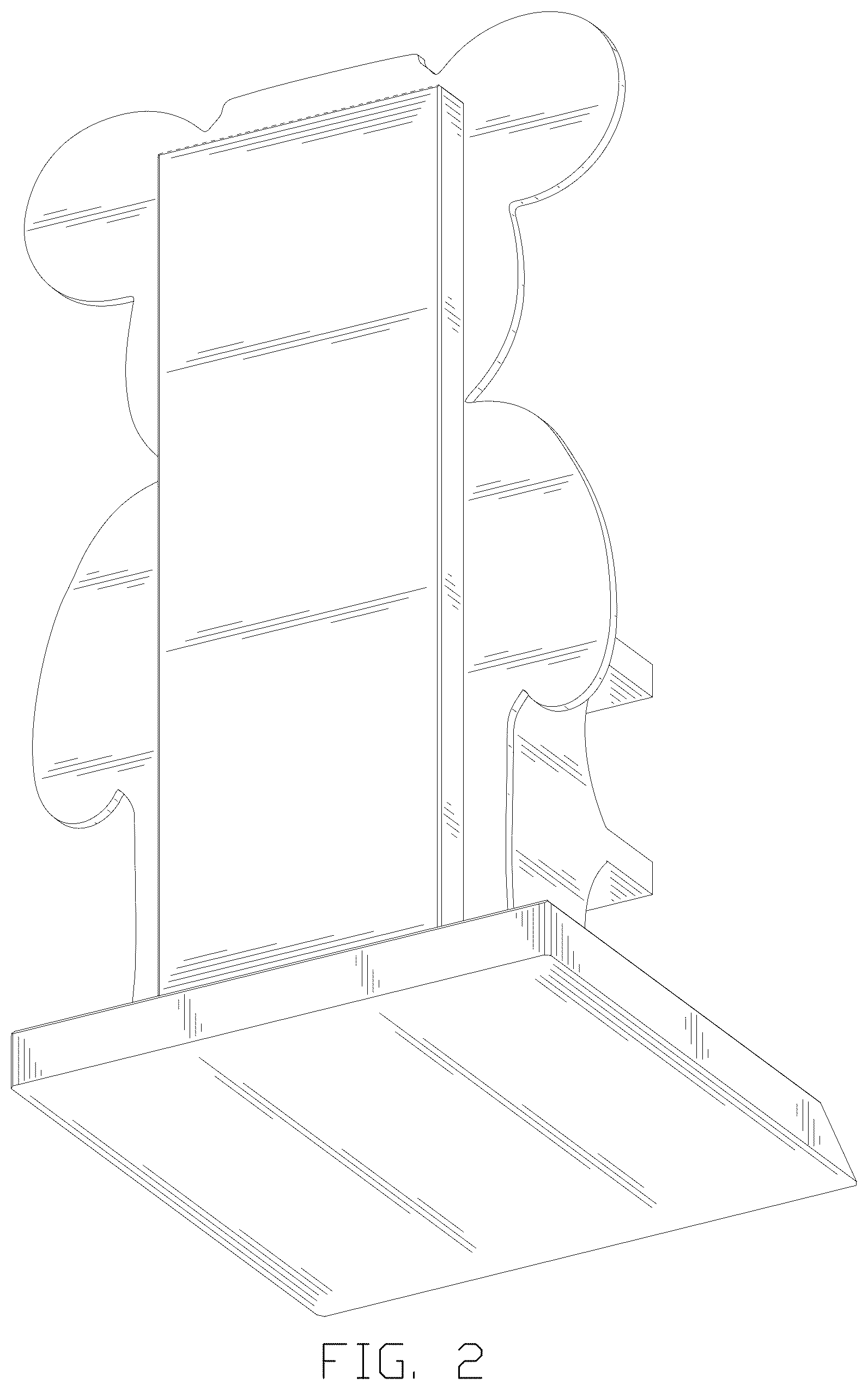 Patent USD1123463 Figure 2 – Display stand