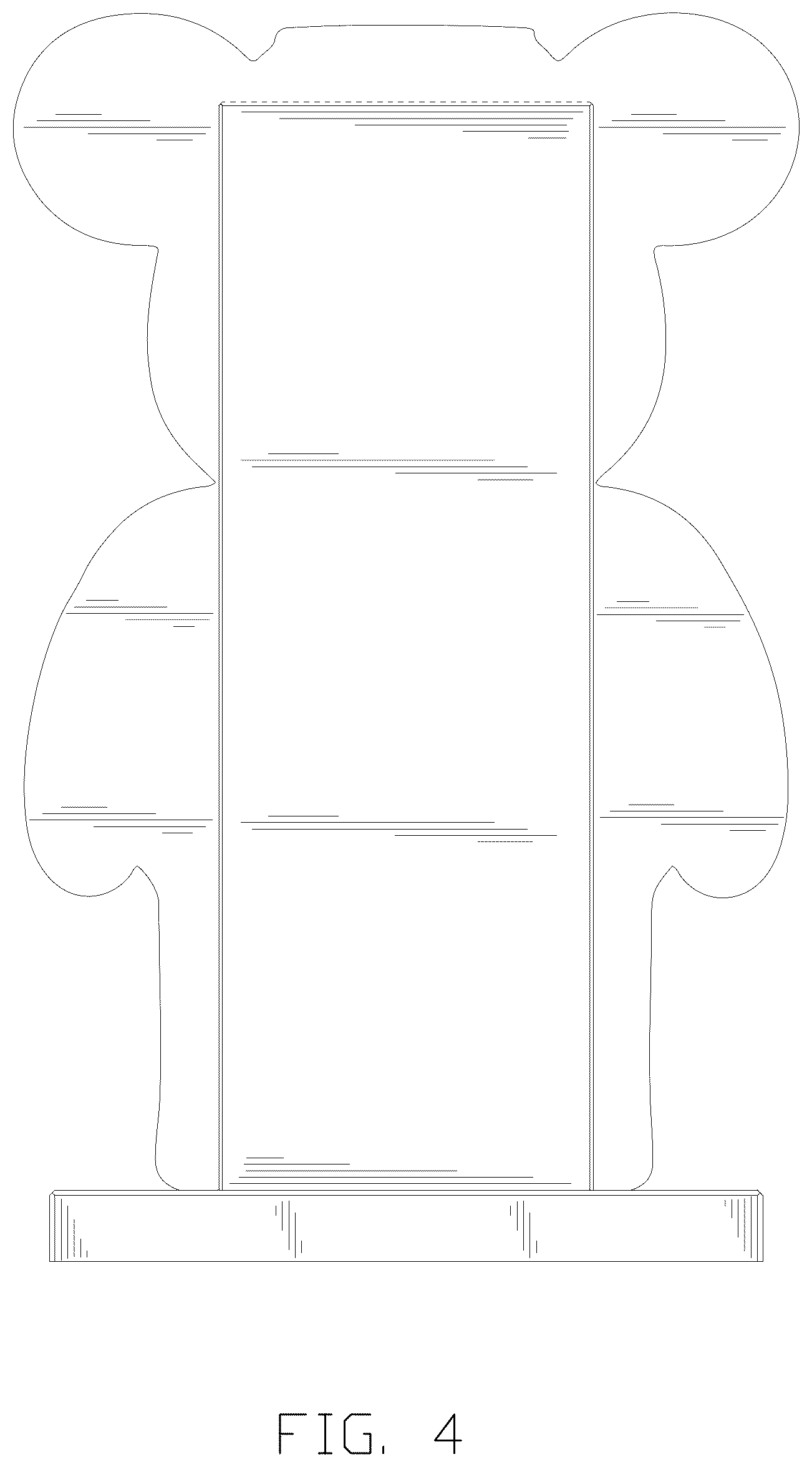 Patent USD1123463 Figure 4 – Display stand