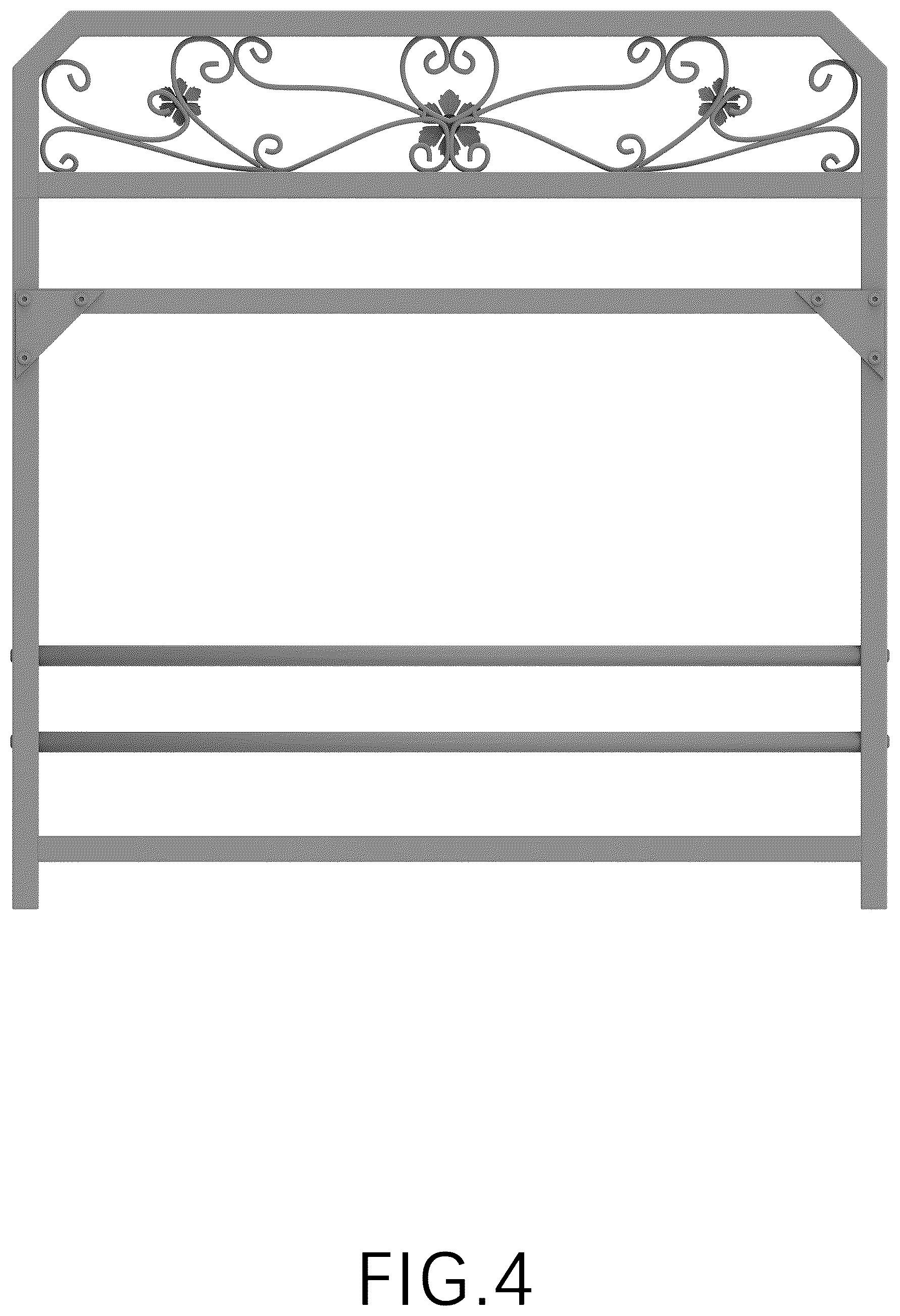 Patent USD1123464 Figure 4 – Flowerpot stand