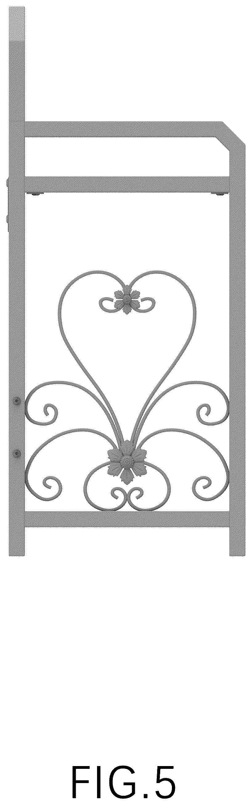 Patent USD1123464 Figure 5 – Flowerpot stand